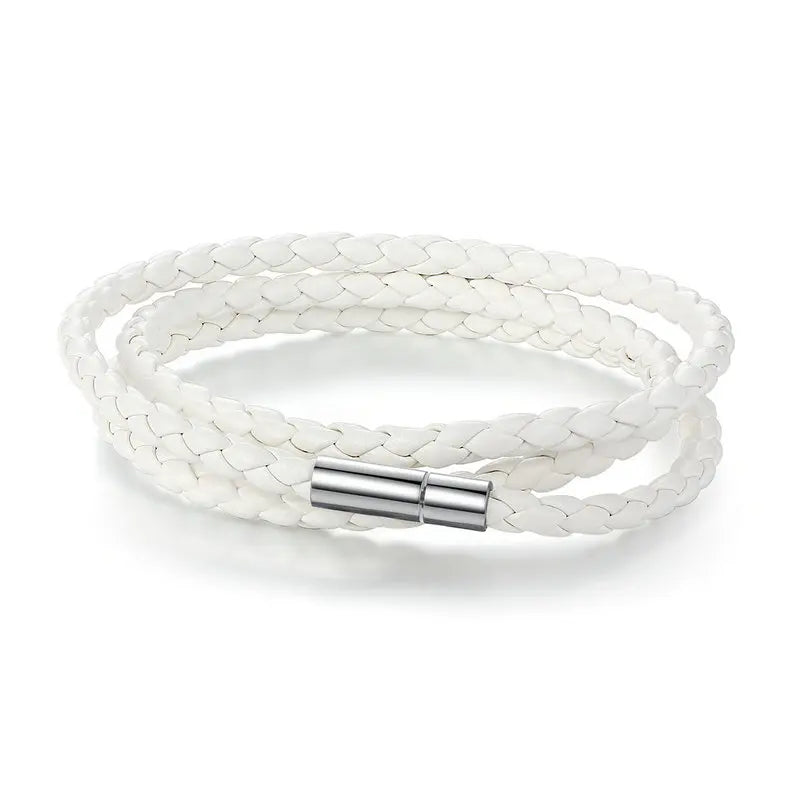 Magnet Buckle Leather Bracelets