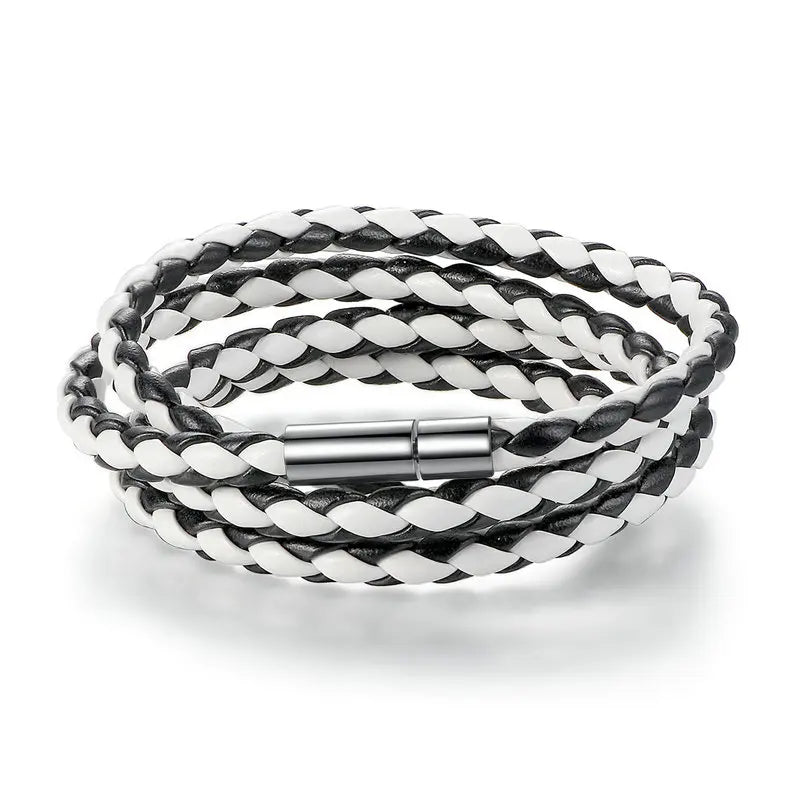 Magnet Buckle Leather Bracelets