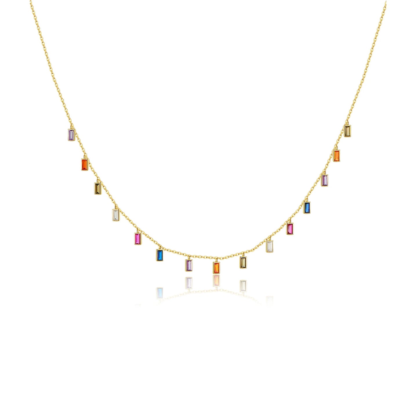 Colorful Zircon Rainbow Necklace/Bracelet