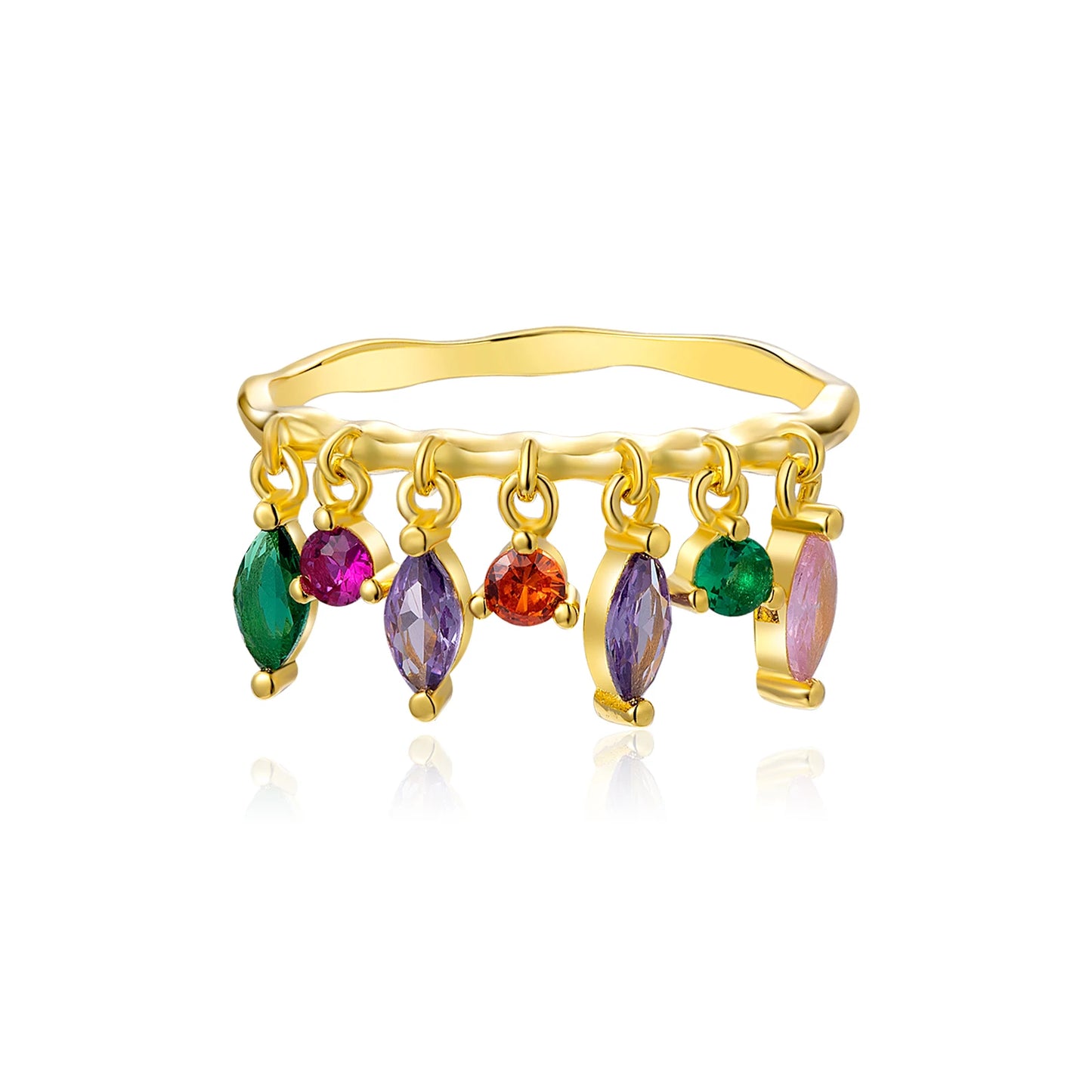 Coloful Drop Ring