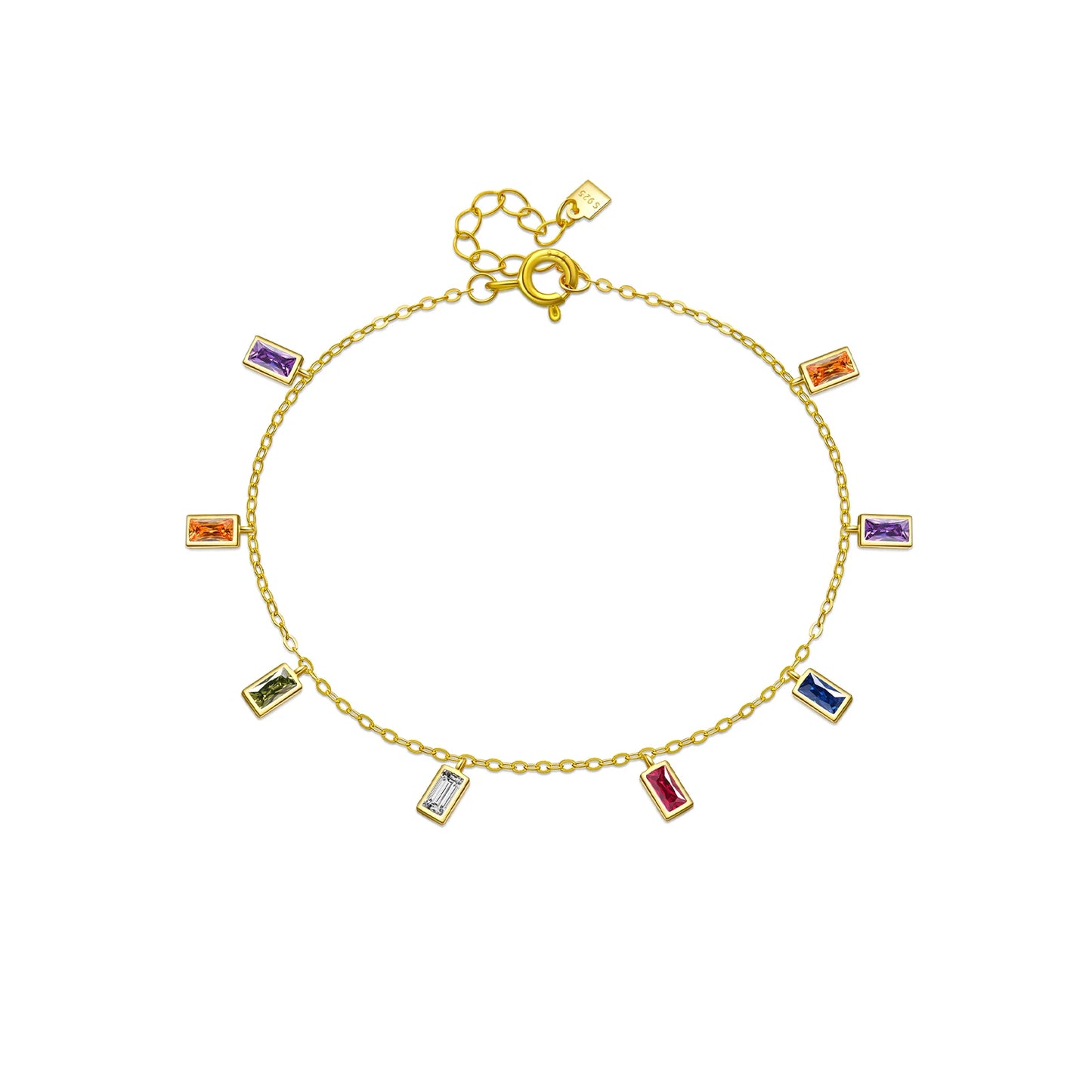 Colorful Zircon Rainbow Necklace/Bracelet
