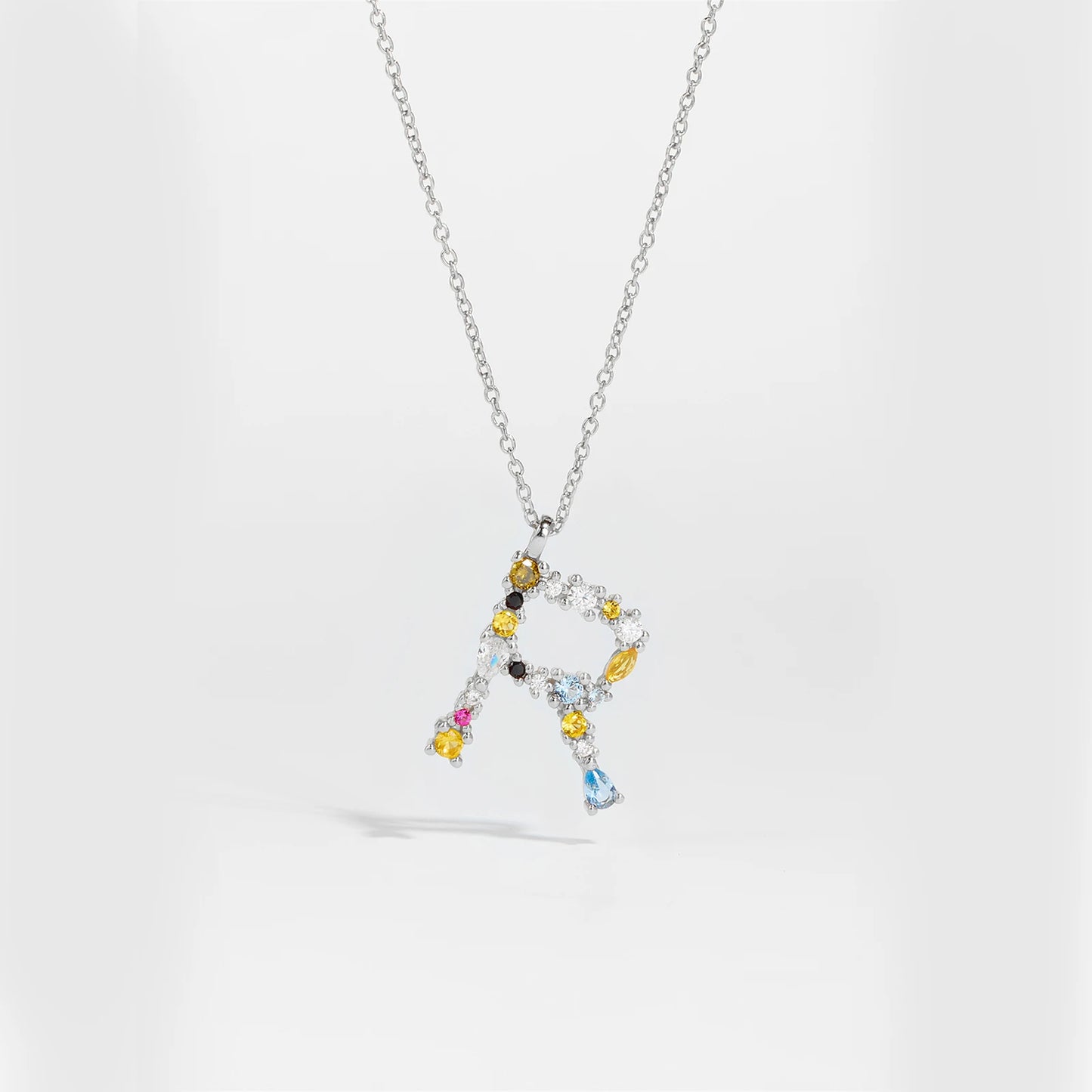 Zircon Letters Necklace