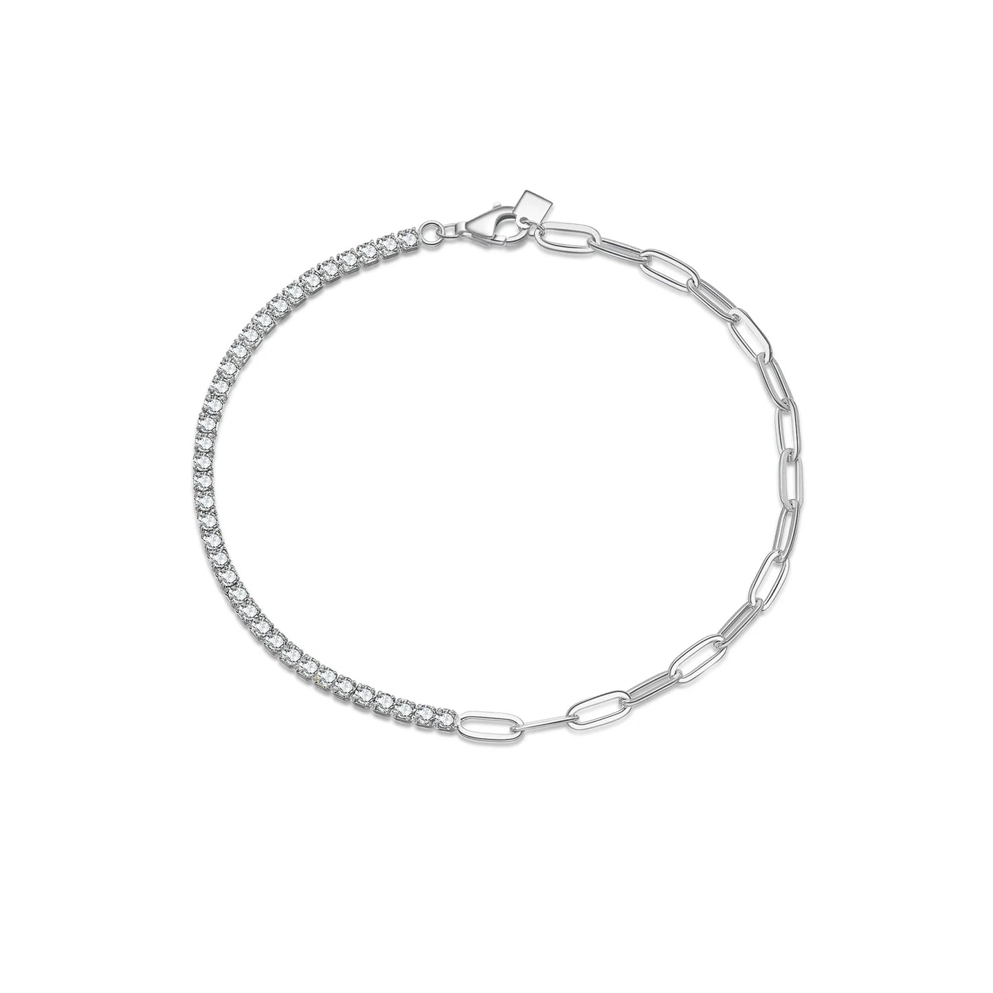 Tennis and oval Bracelet