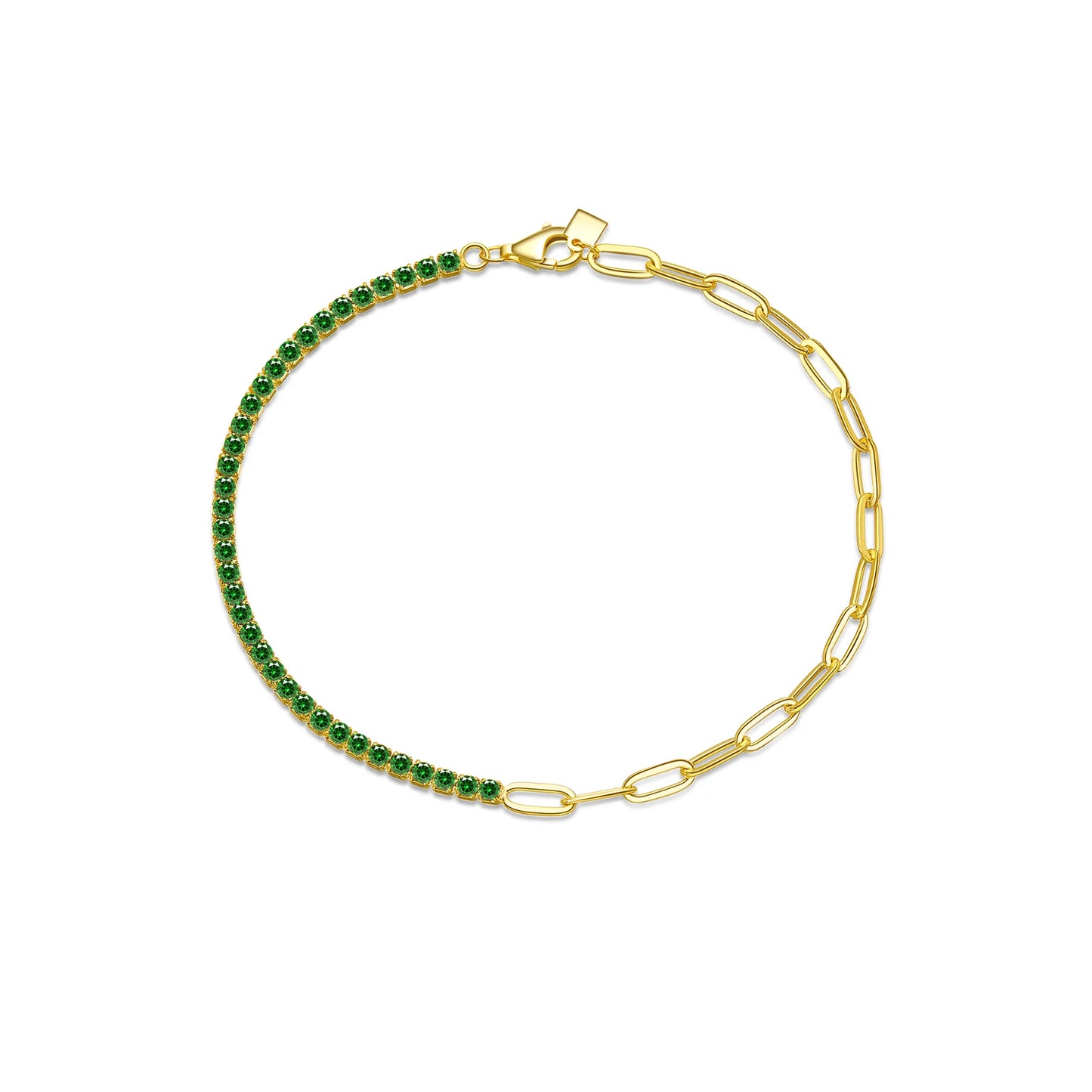 Tennis and oval Bracelet