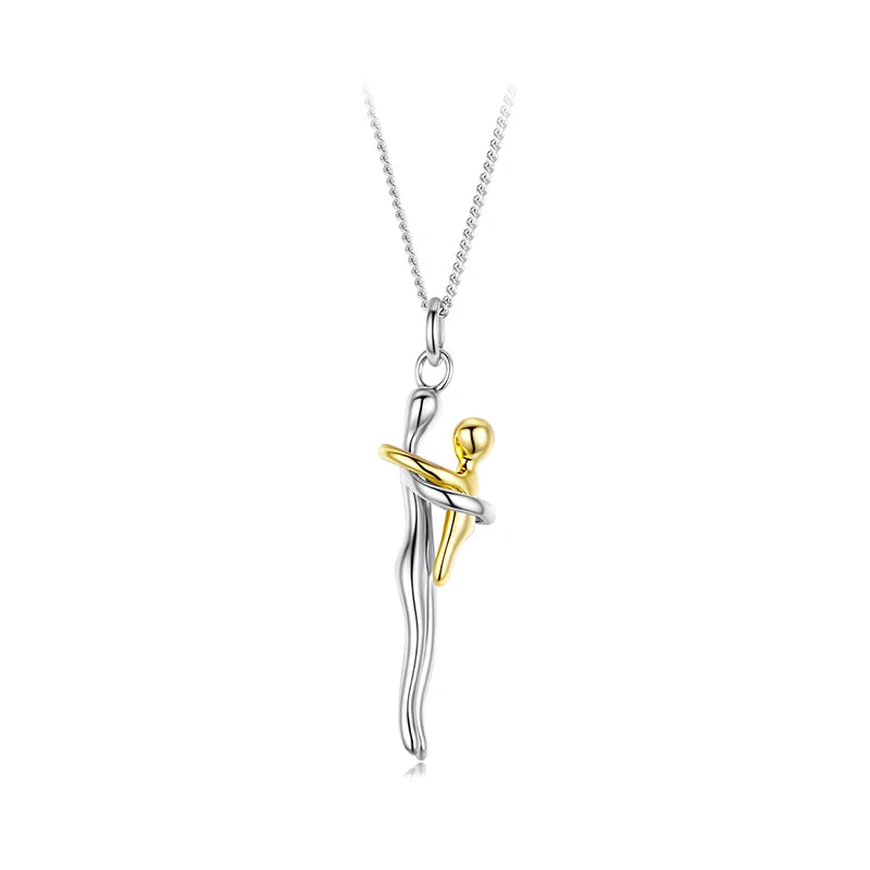 Two-tones Hug Necklace