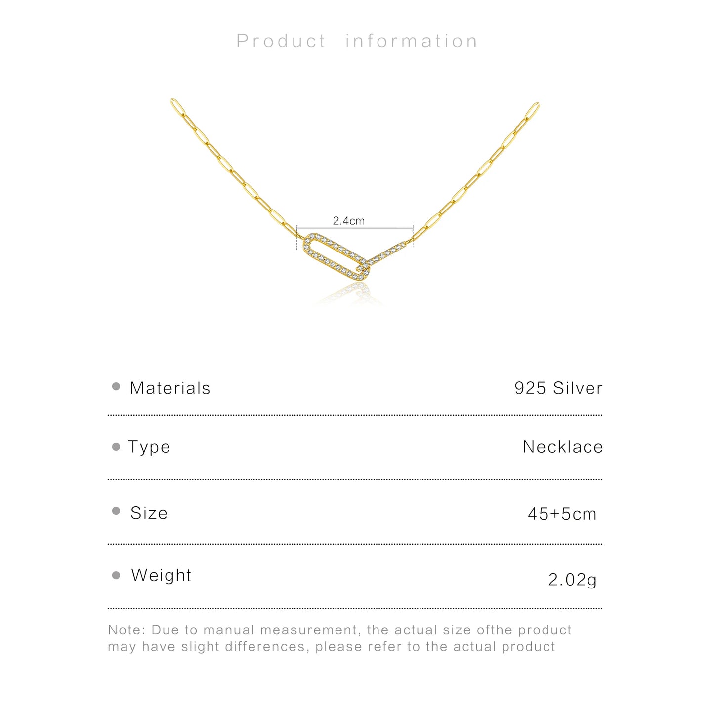 Interlock ZirconNecklace