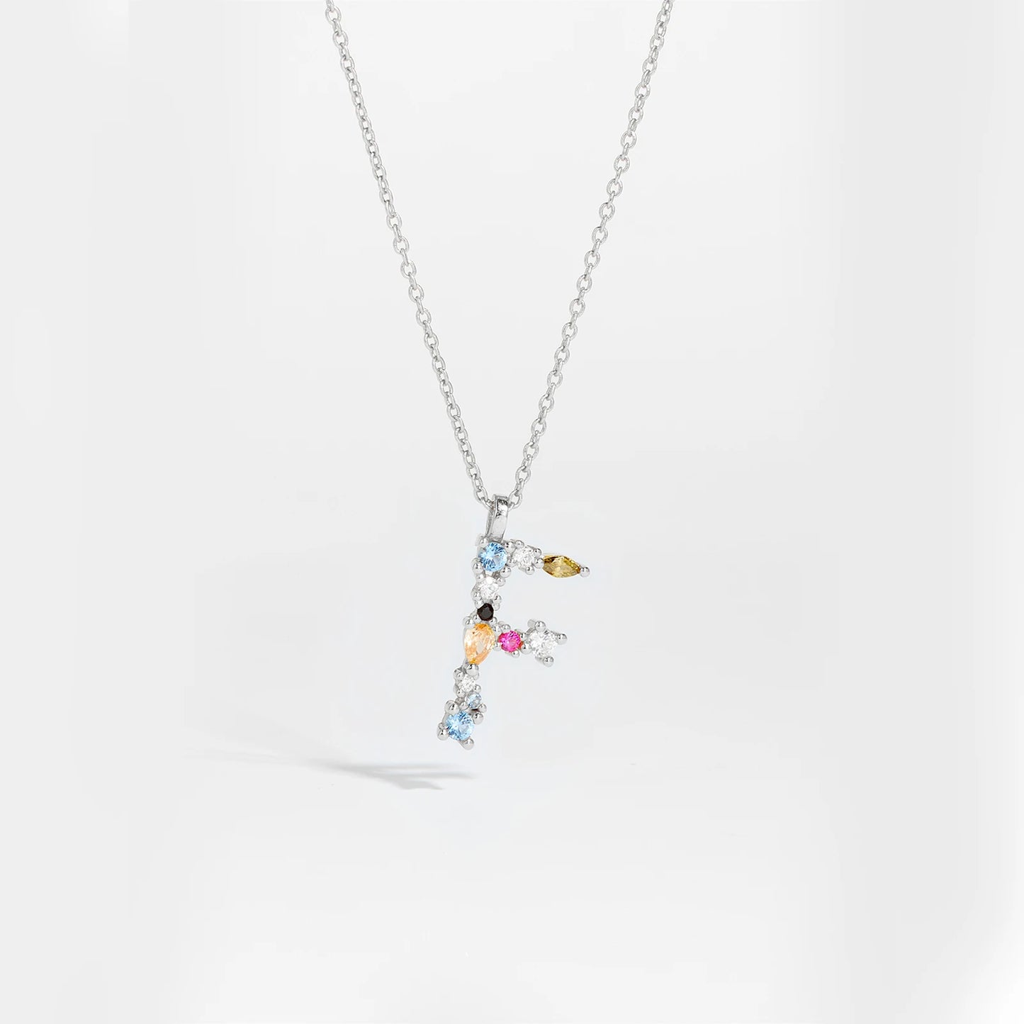 Zircon Letters Necklace