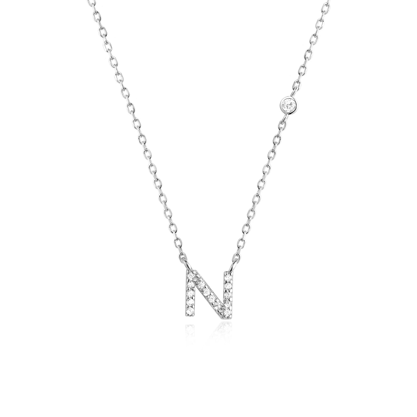 Small Letters Zircon Necklace