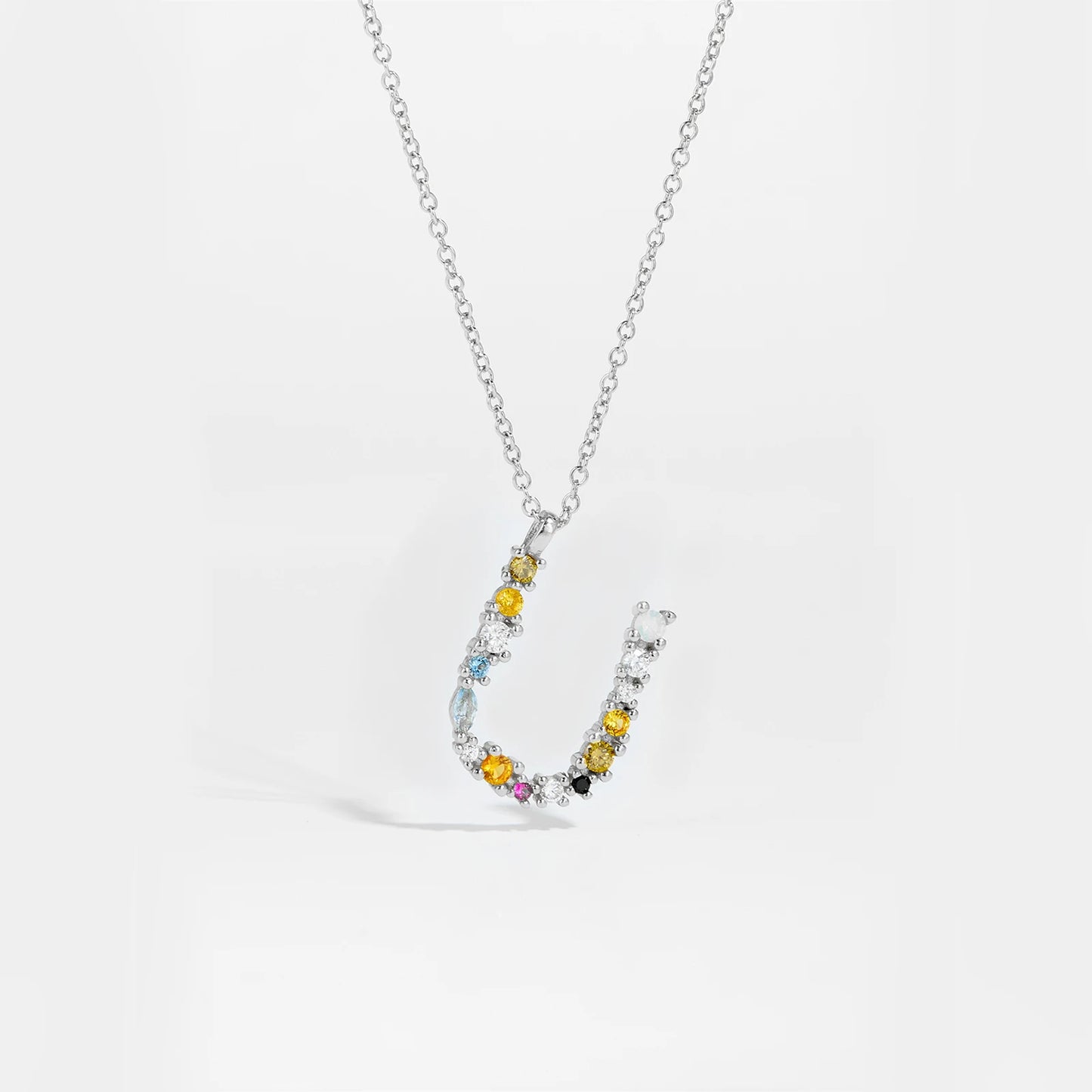Zircon Letters Necklace