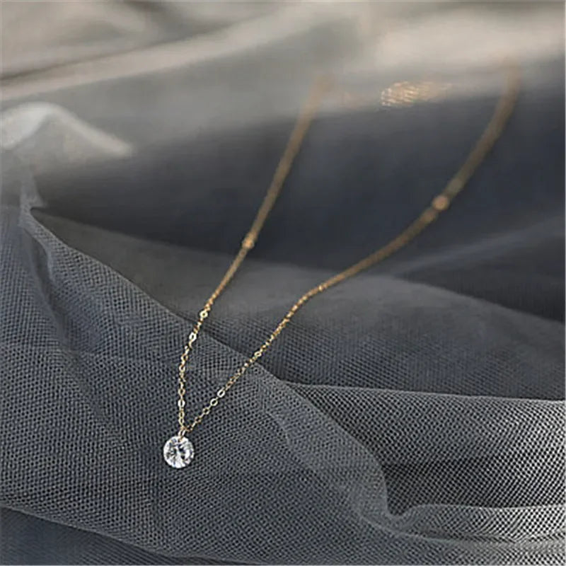 OL Round Zircon Pendant