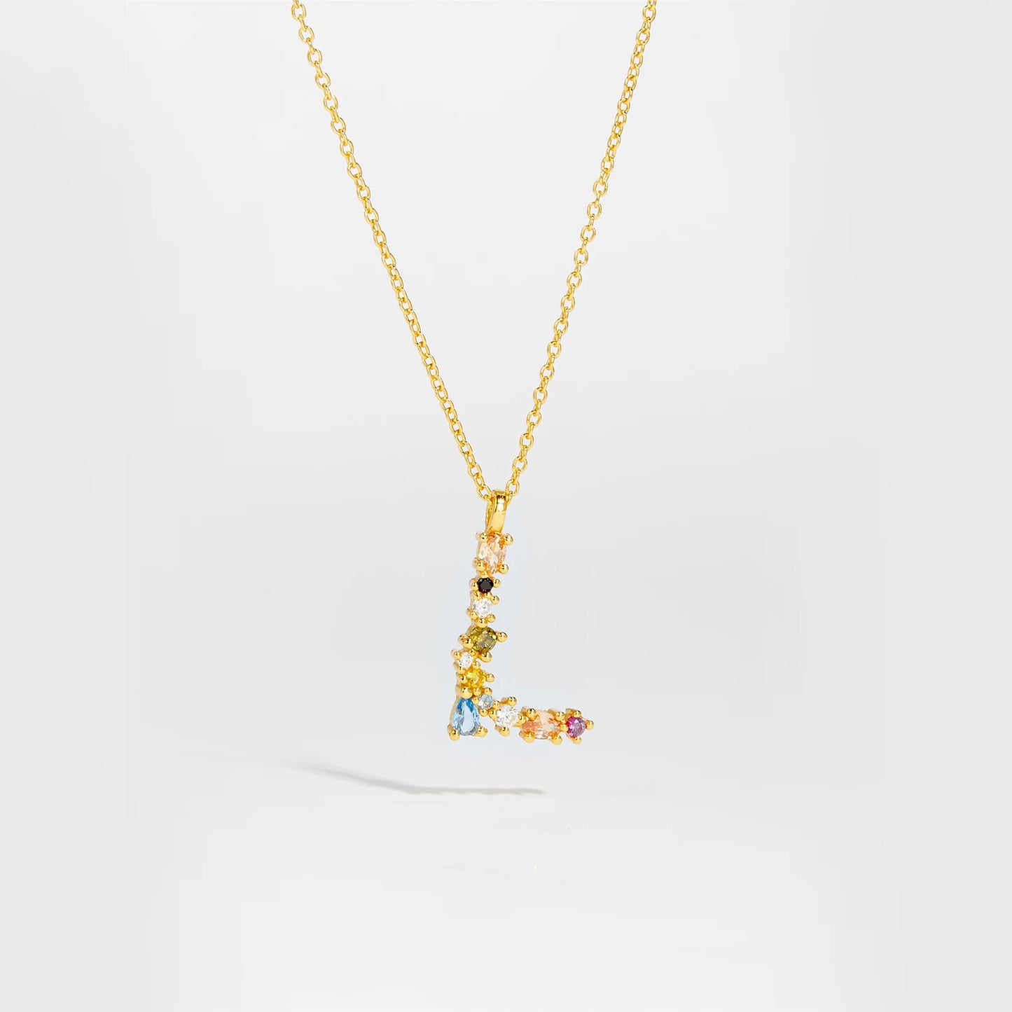 Zircon Letters Necklace