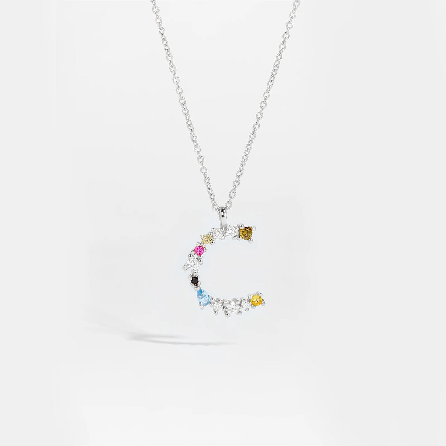 Zircon Letters Necklace