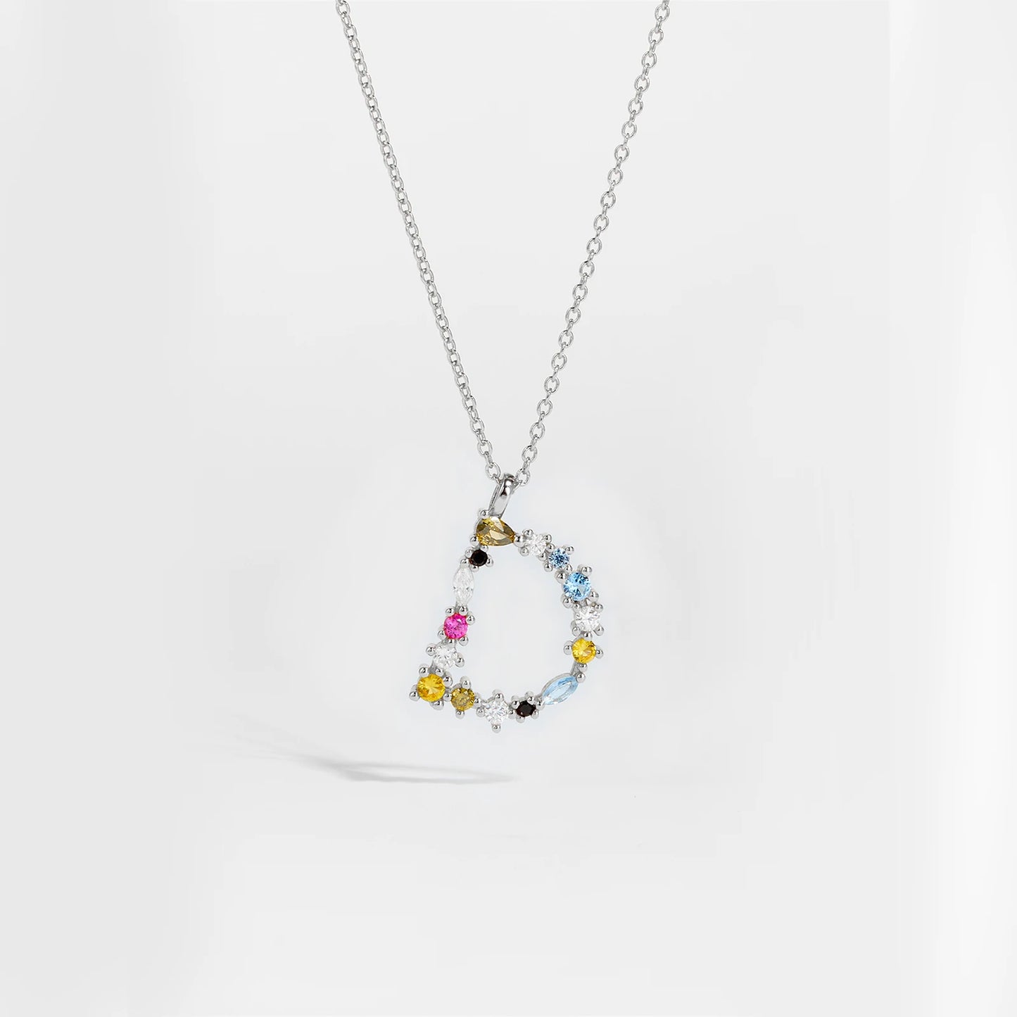 Zircon Letters Necklace