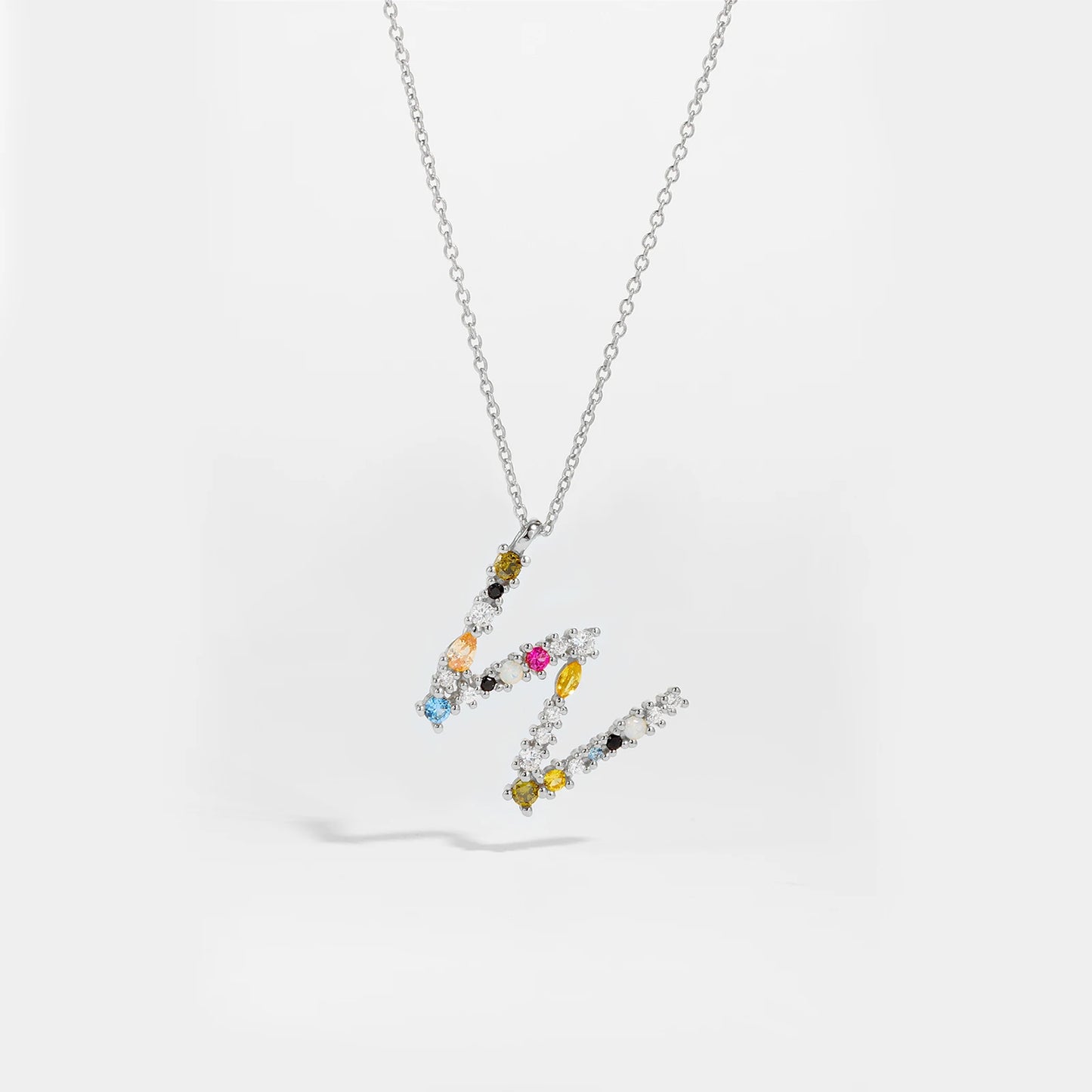 Zircon Letters Necklace