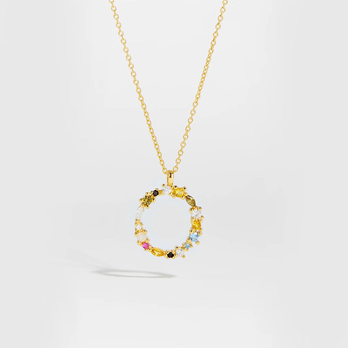 Zircon Letters Necklace
