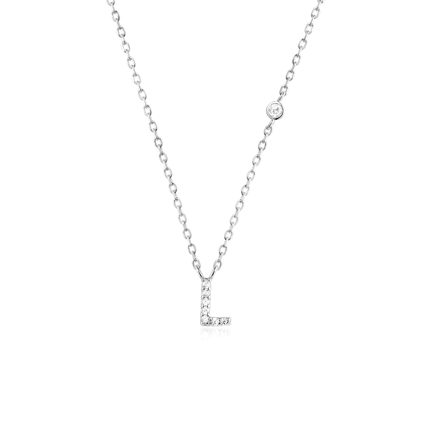 Small Letters Zircon Necklace