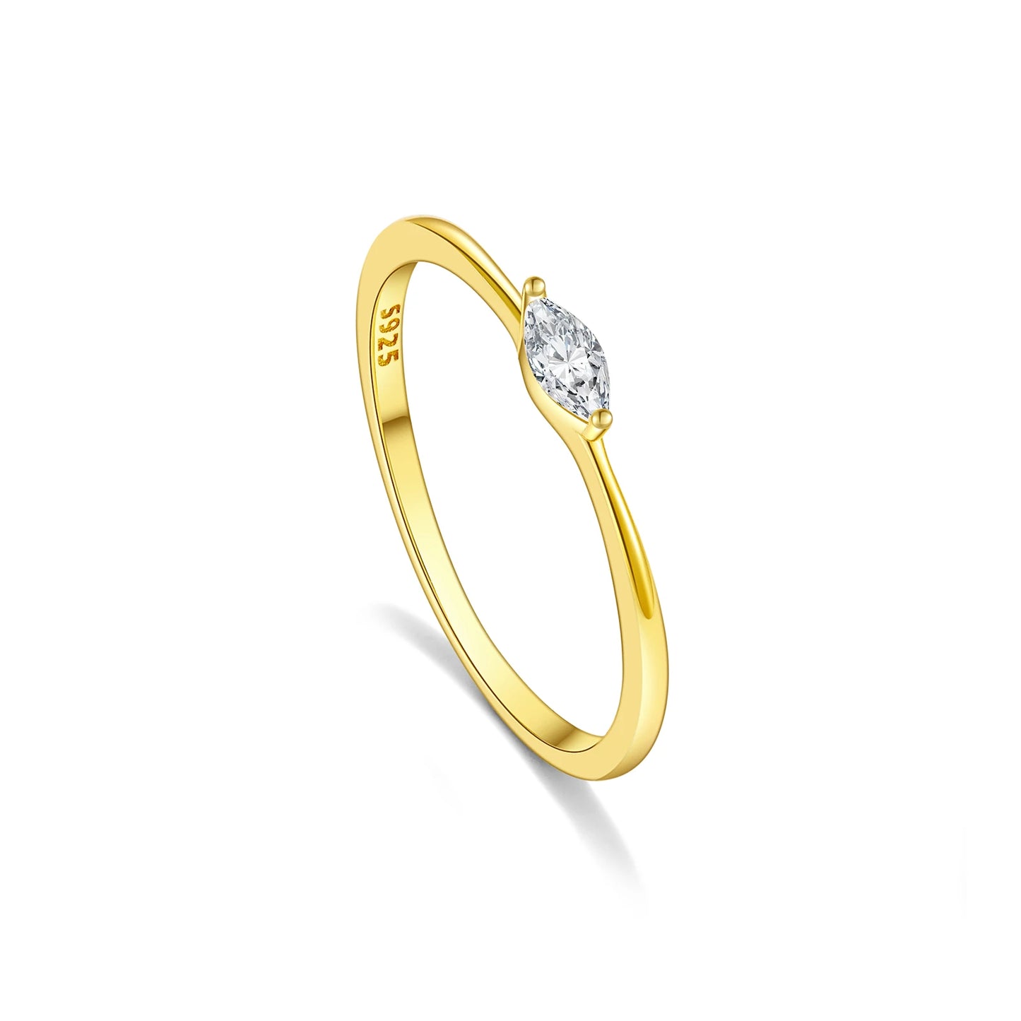 Marquise Triangle Ring