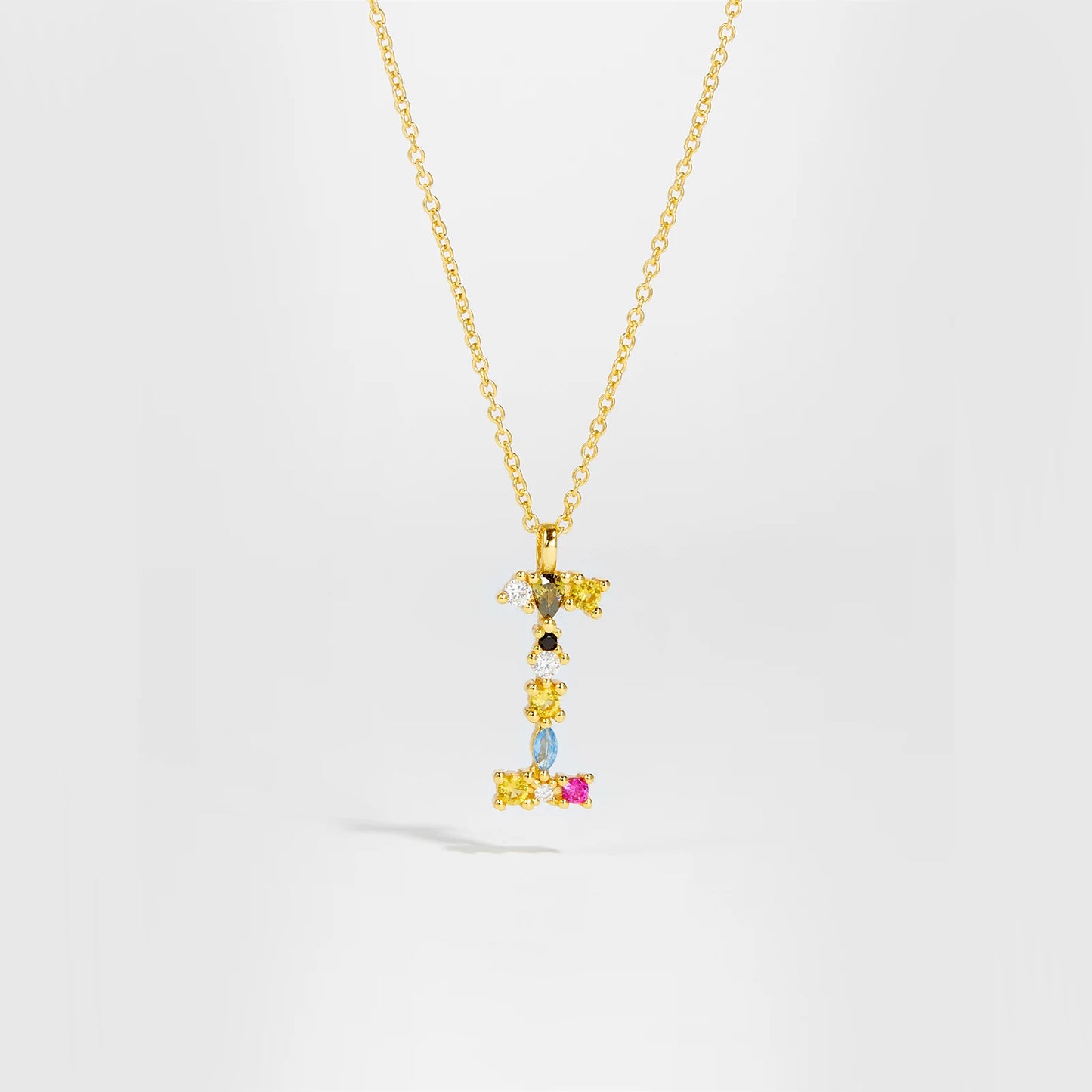 Zircon Letters Necklace