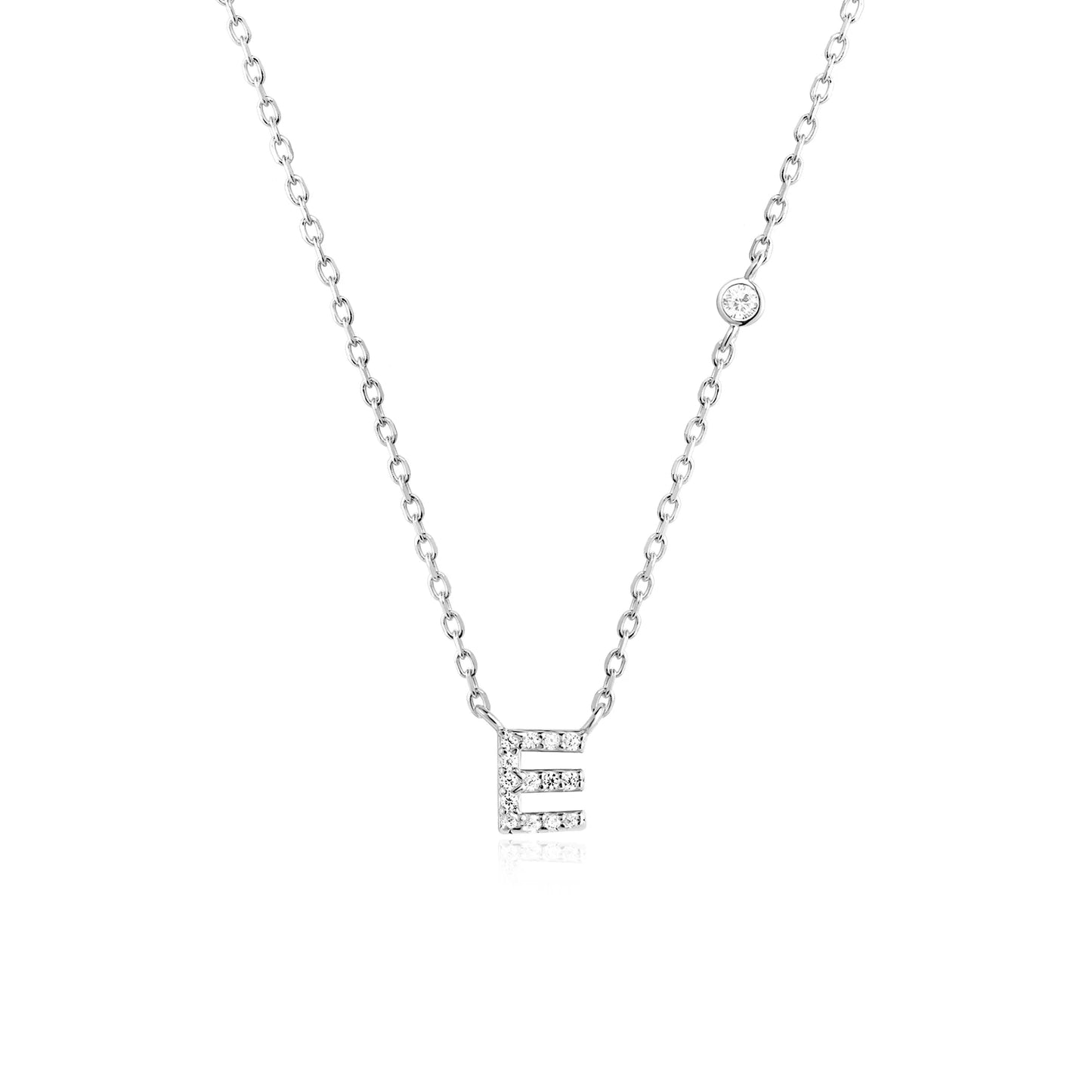 Small Letters Zircon Necklace