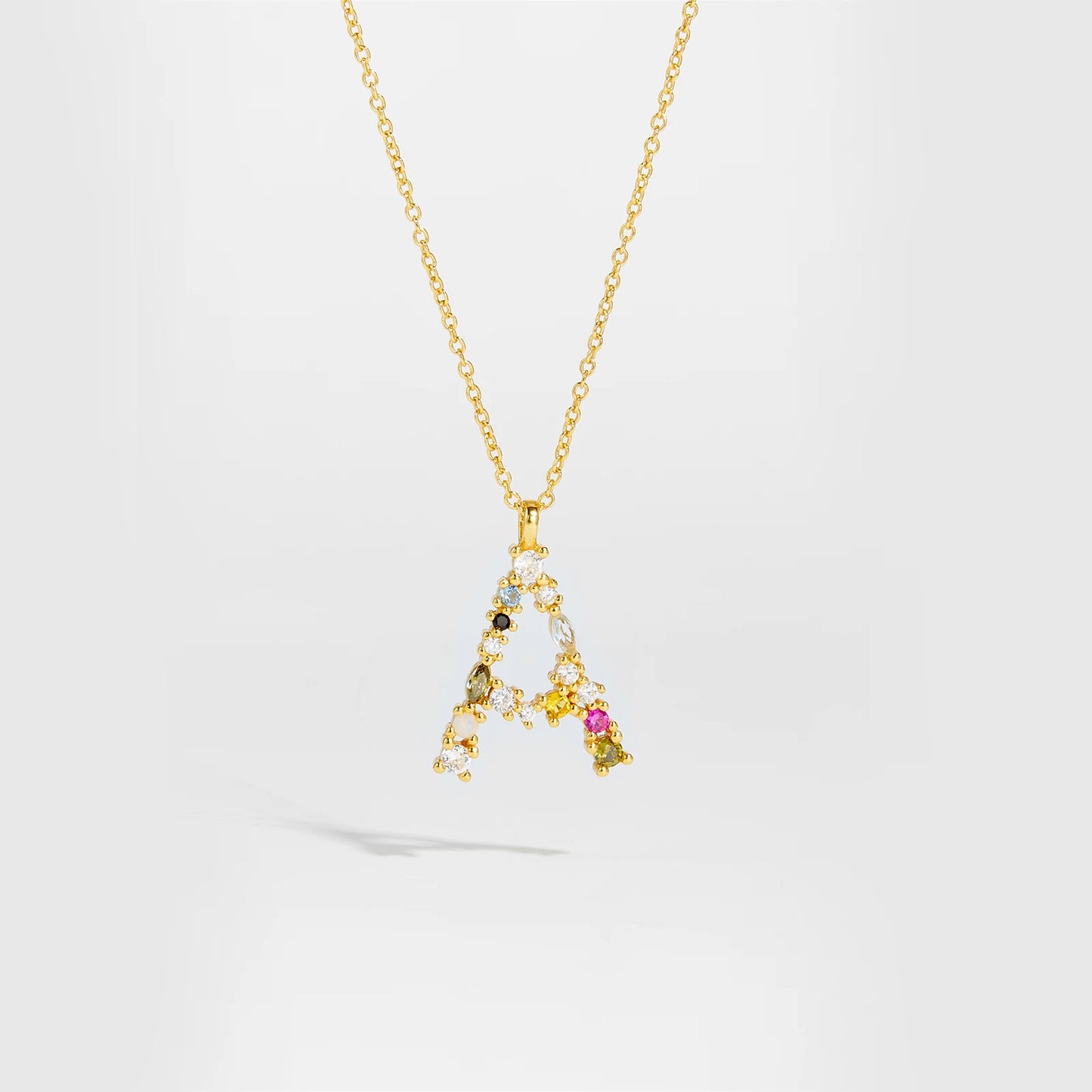 Zircon Letters Necklace