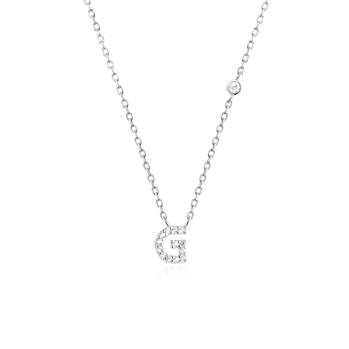 Small Letters Zircon Necklace