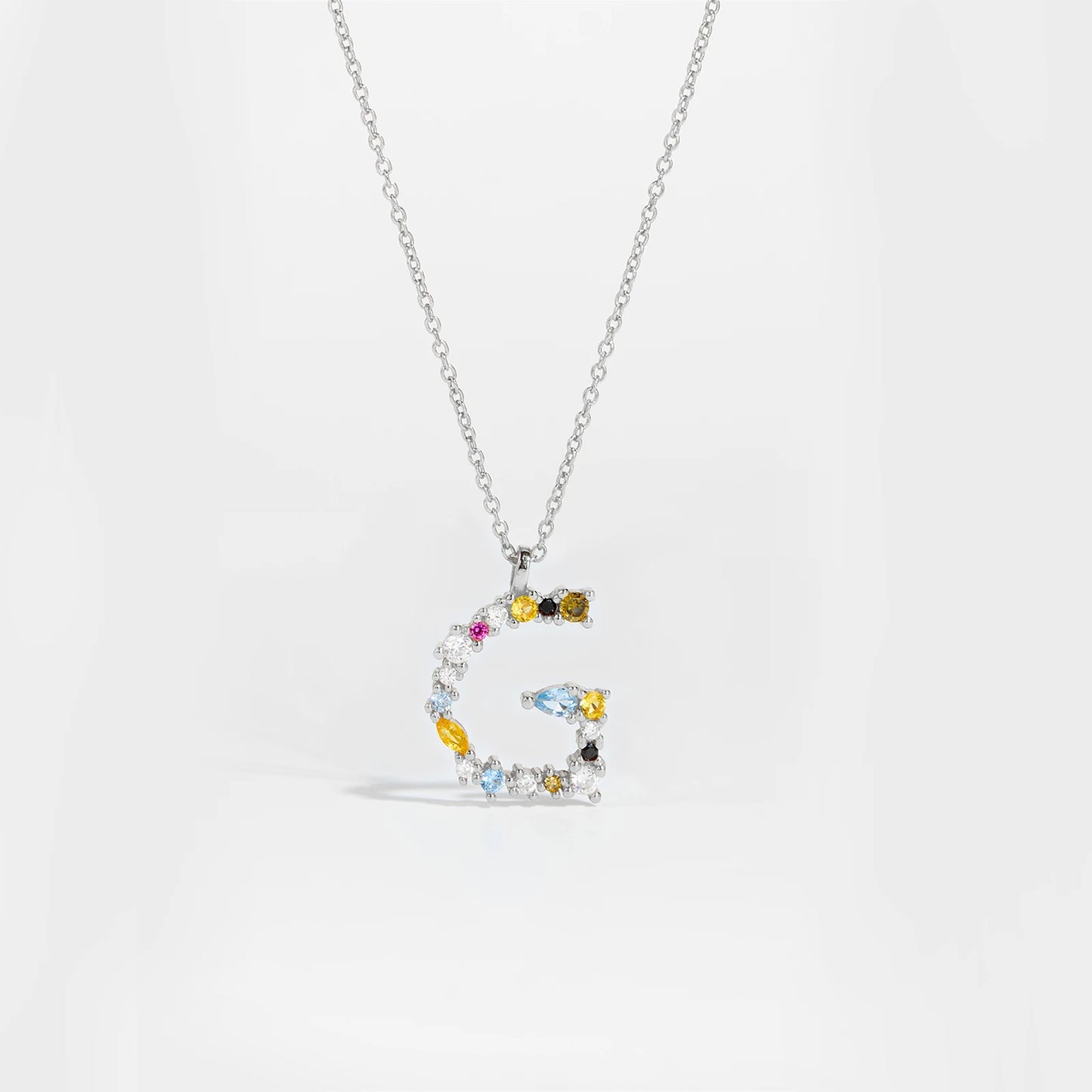 Zircon Letters Necklace