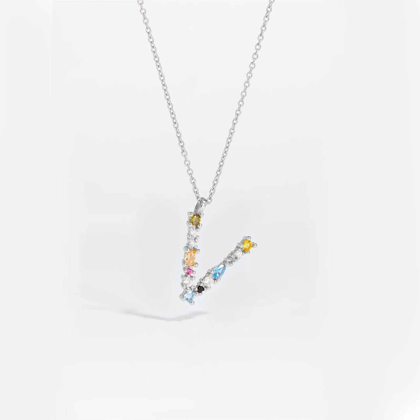 Zircon Letters Necklace