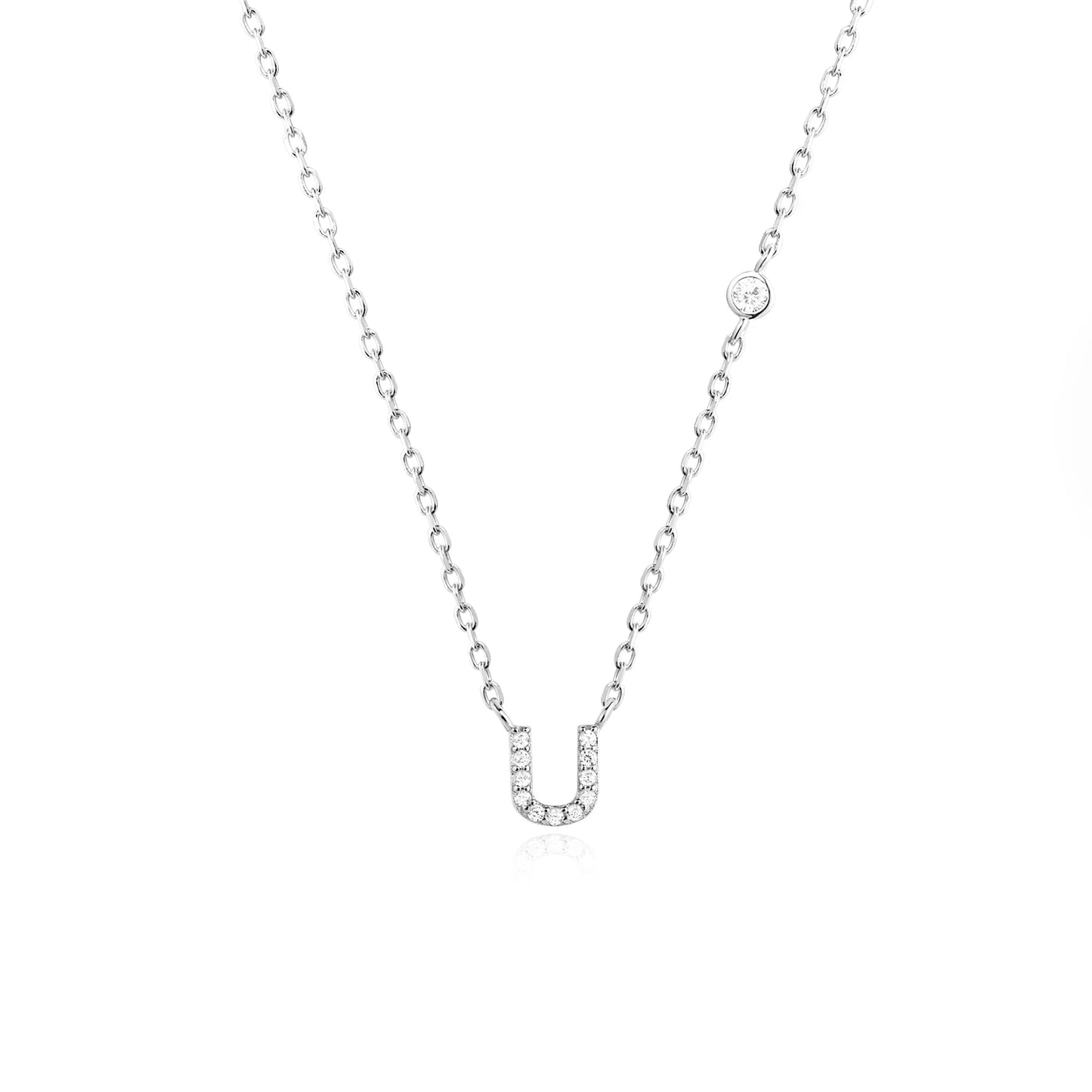 Small Letters Zircon Necklace