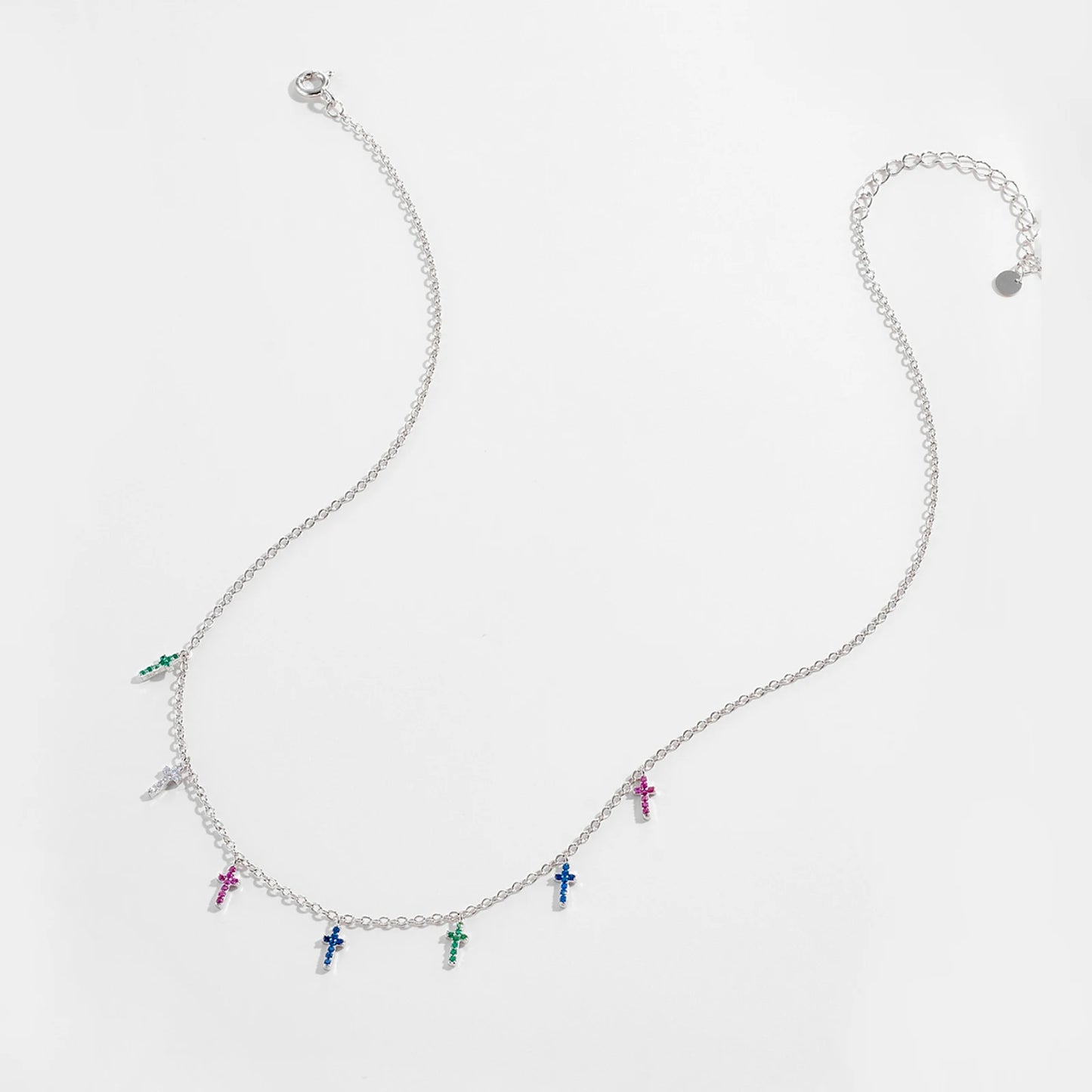 Colorful Cross Necklace