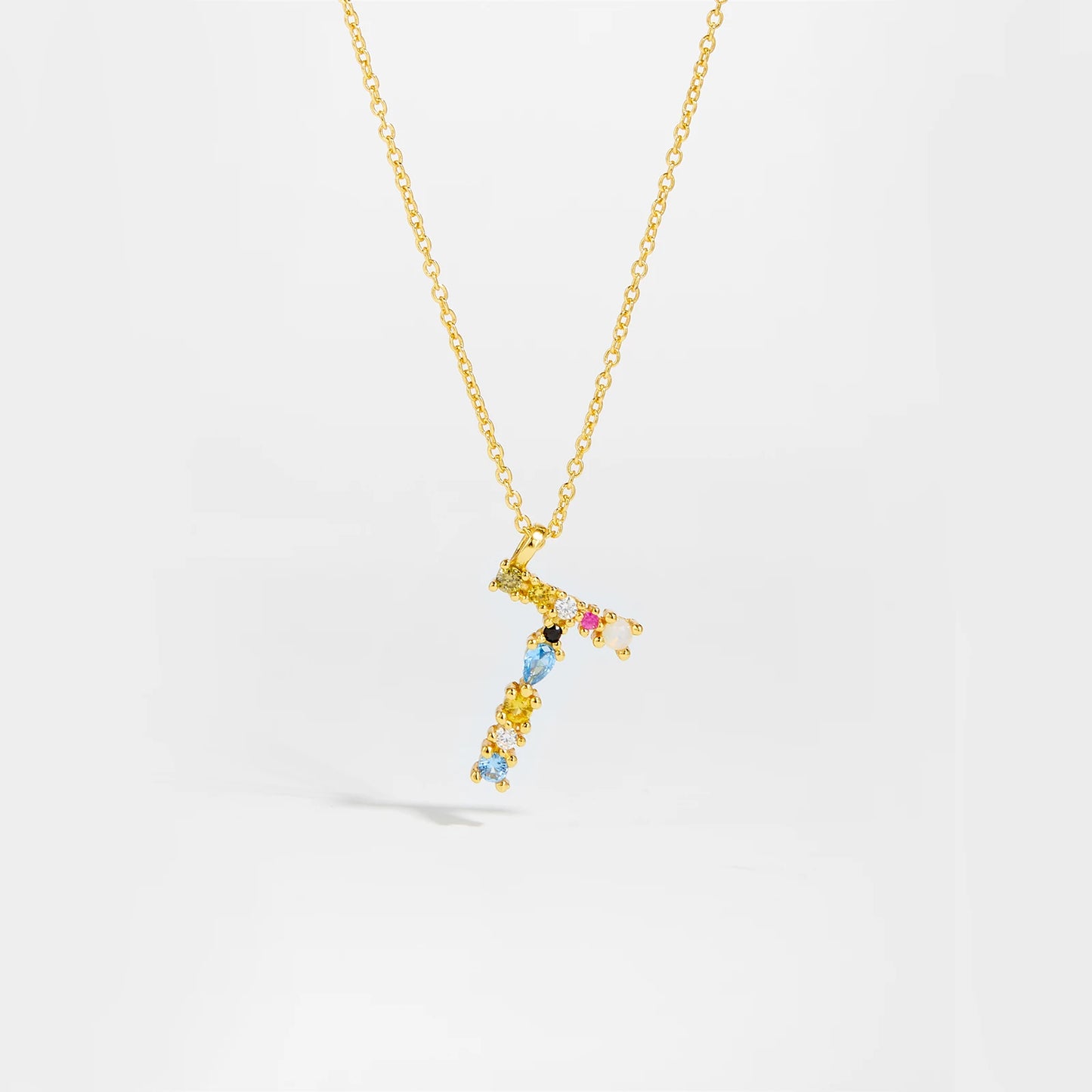 Zircon Letters Necklace