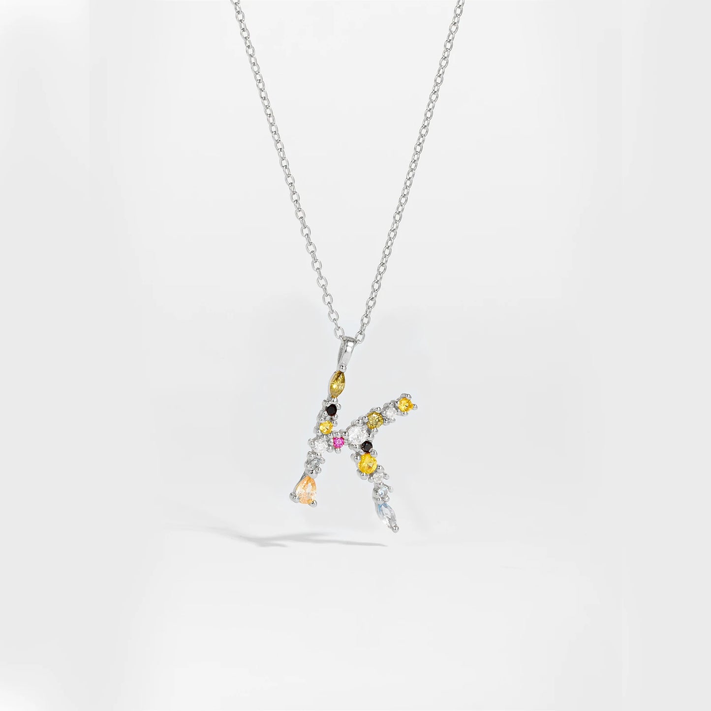 Zircon Letters Necklace