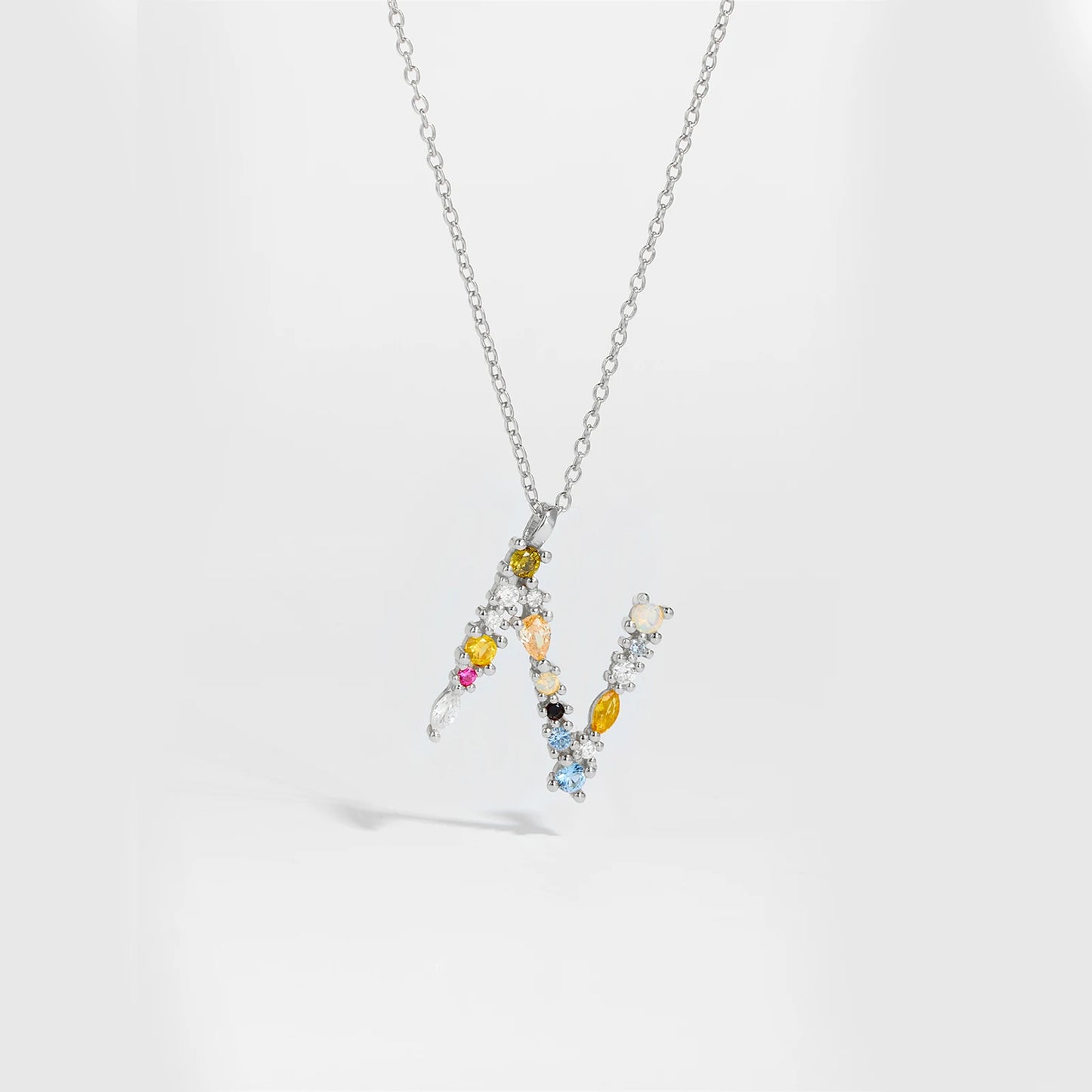 Zircon Letters Necklace