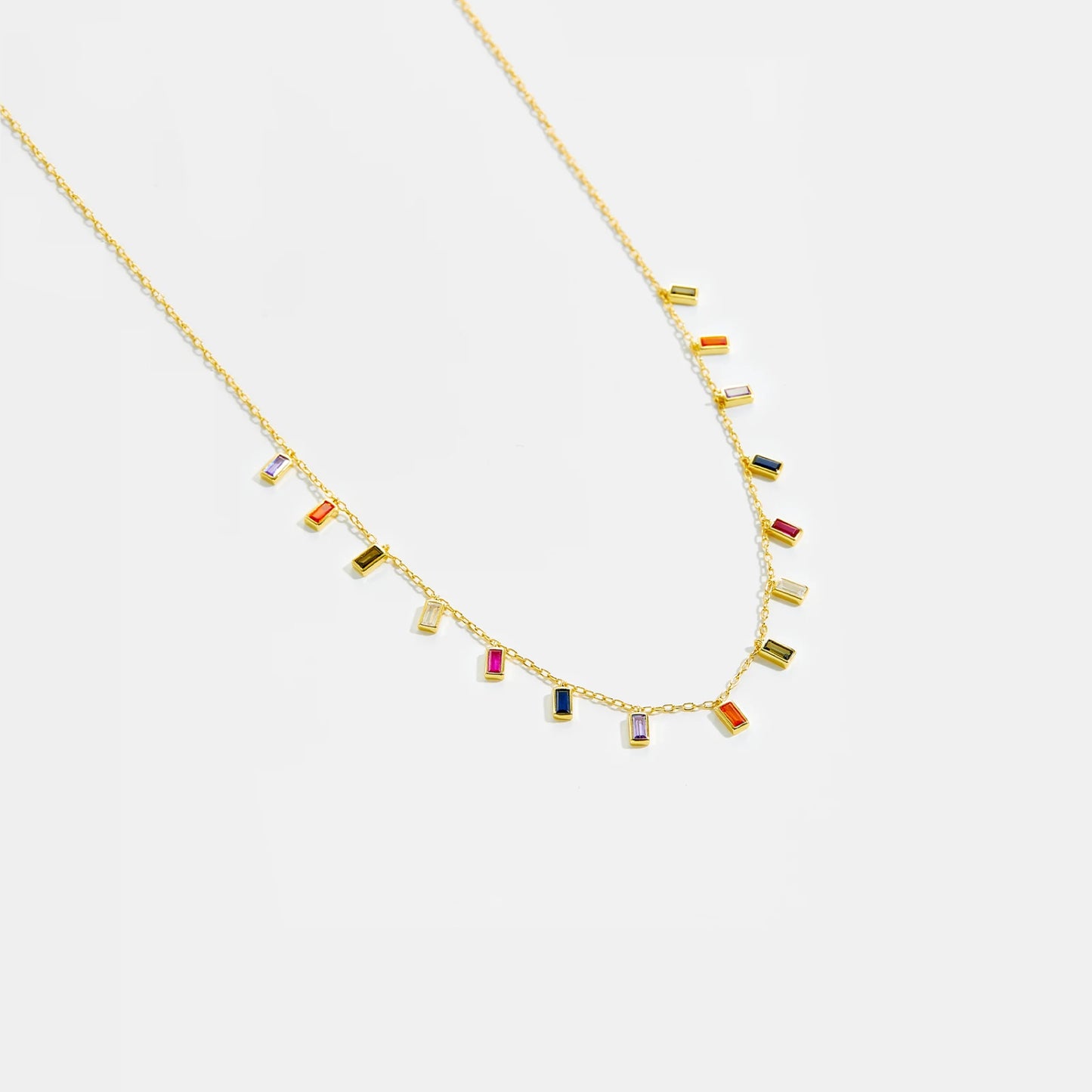 Colorful Zircon Rainbow Necklace/Bracelet