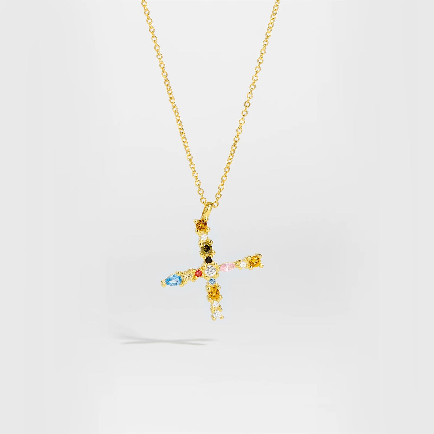 Zircon Letters Necklace