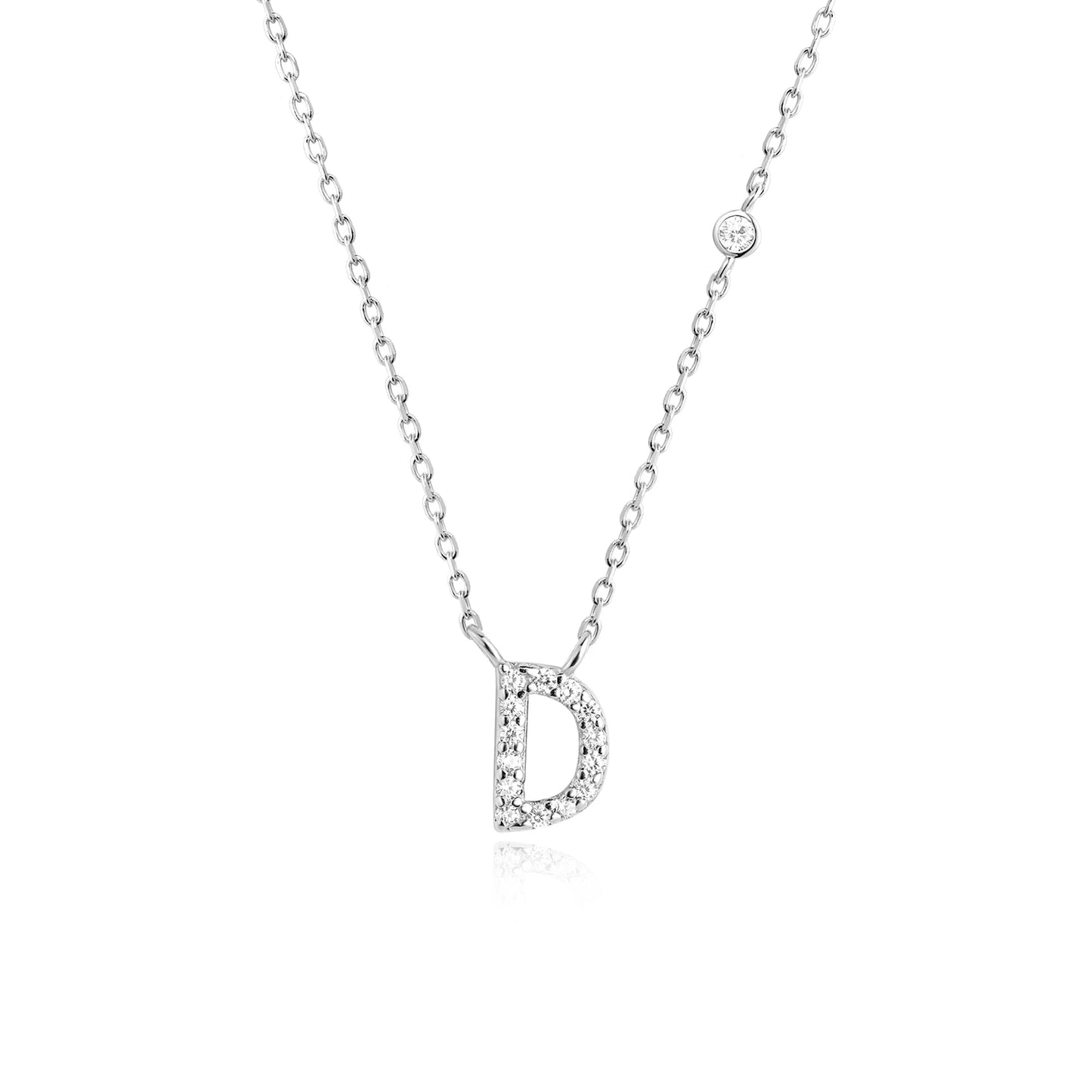 Small Letters Zircon Necklace