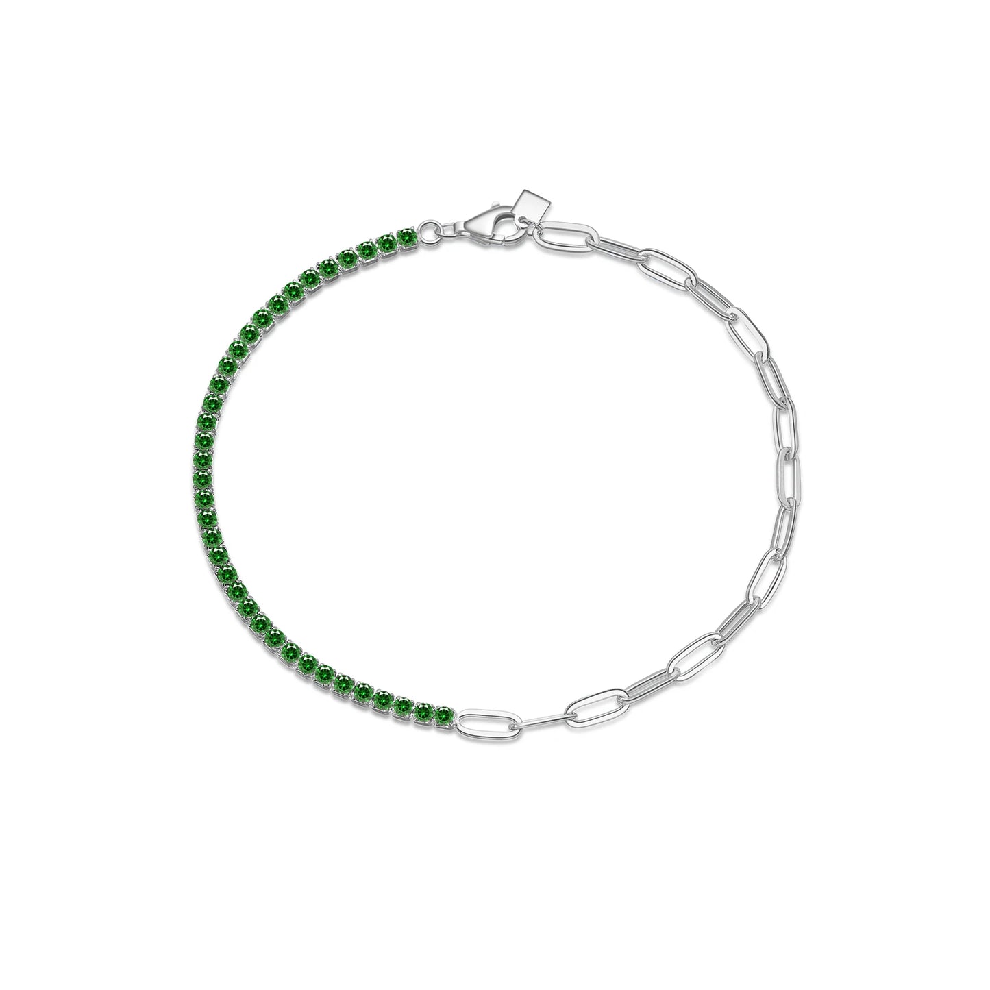 Tennis and oval Bracelet