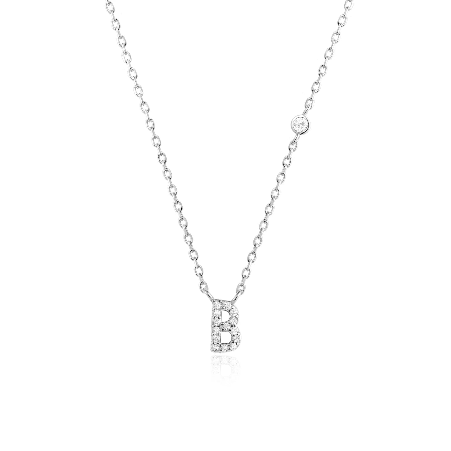 Small Letters Zircon Necklace