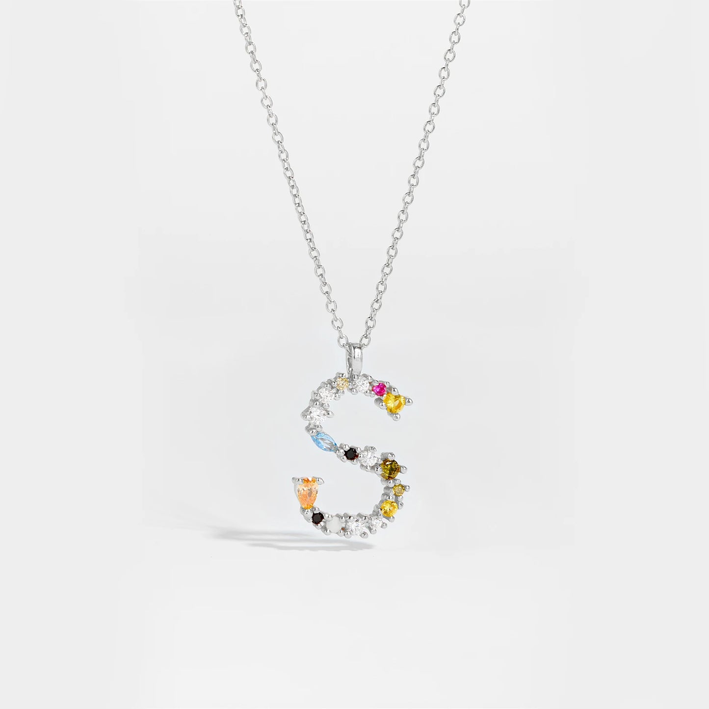 Zircon Letters Necklace