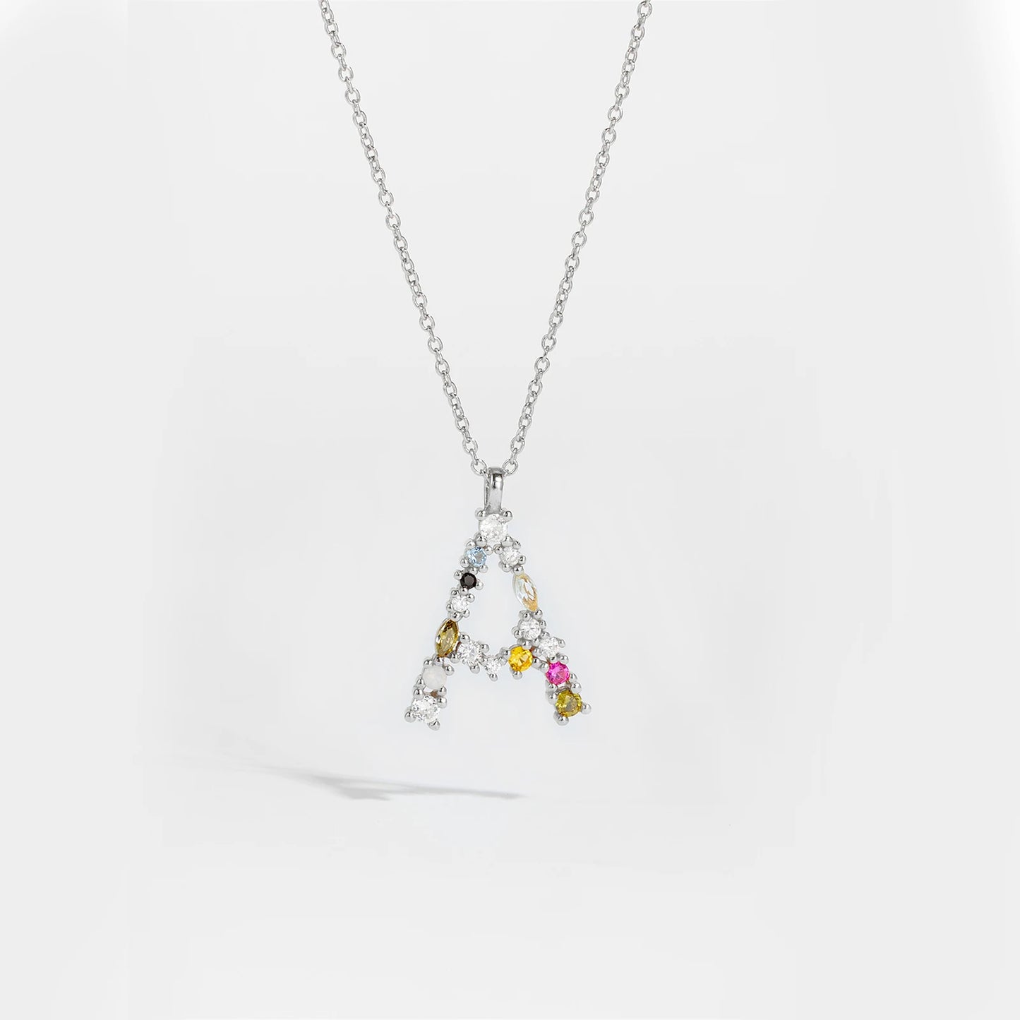 Zircon Letters Necklace