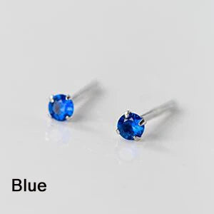 Tiny Round Single Zircon Ear Piercing
