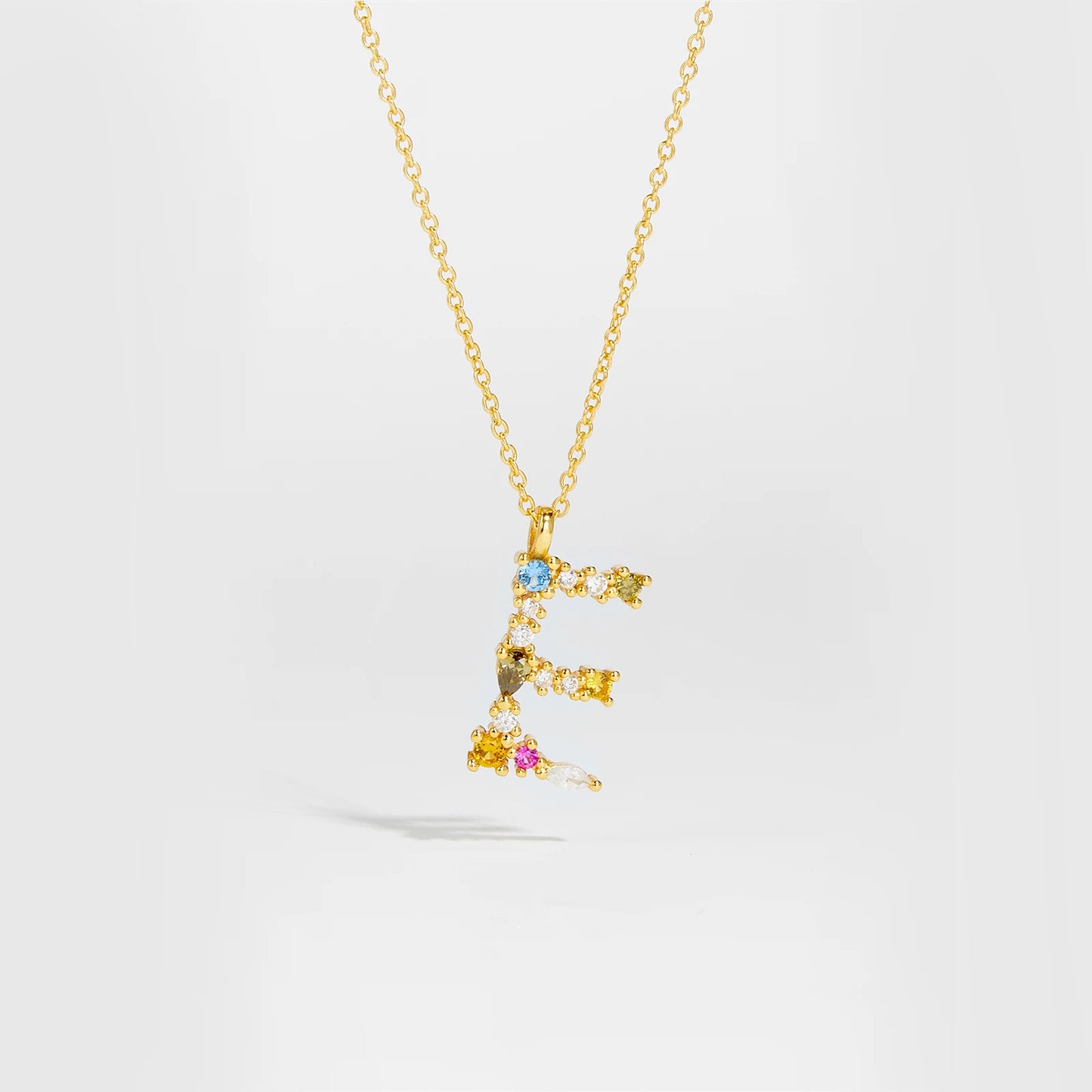 Zircon Letters Necklace