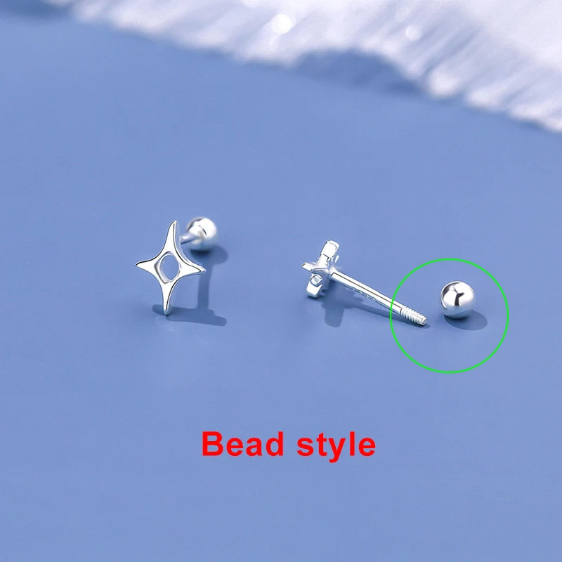 Star Screw Mini Stud Earrings