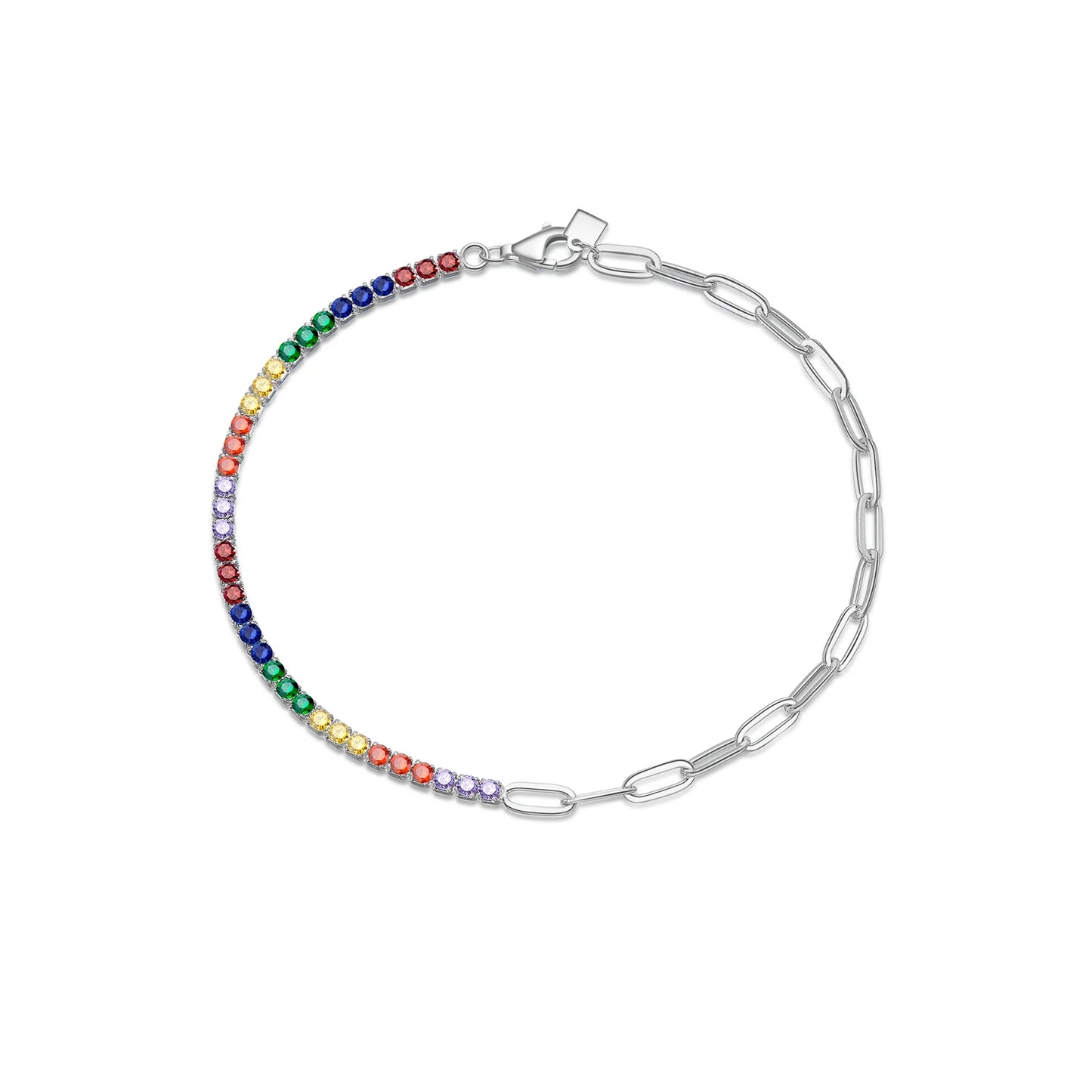 Tennis and oval Bracelet