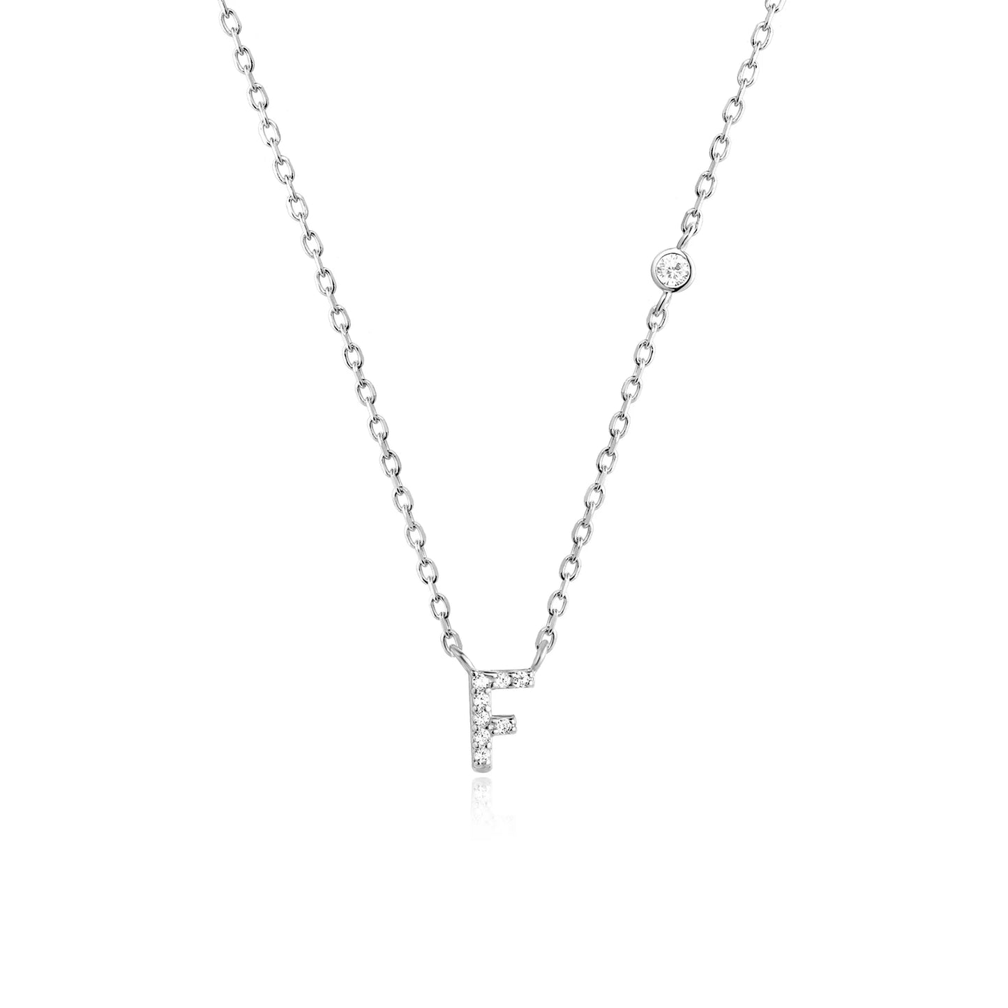 Small Letters Zircon Necklace