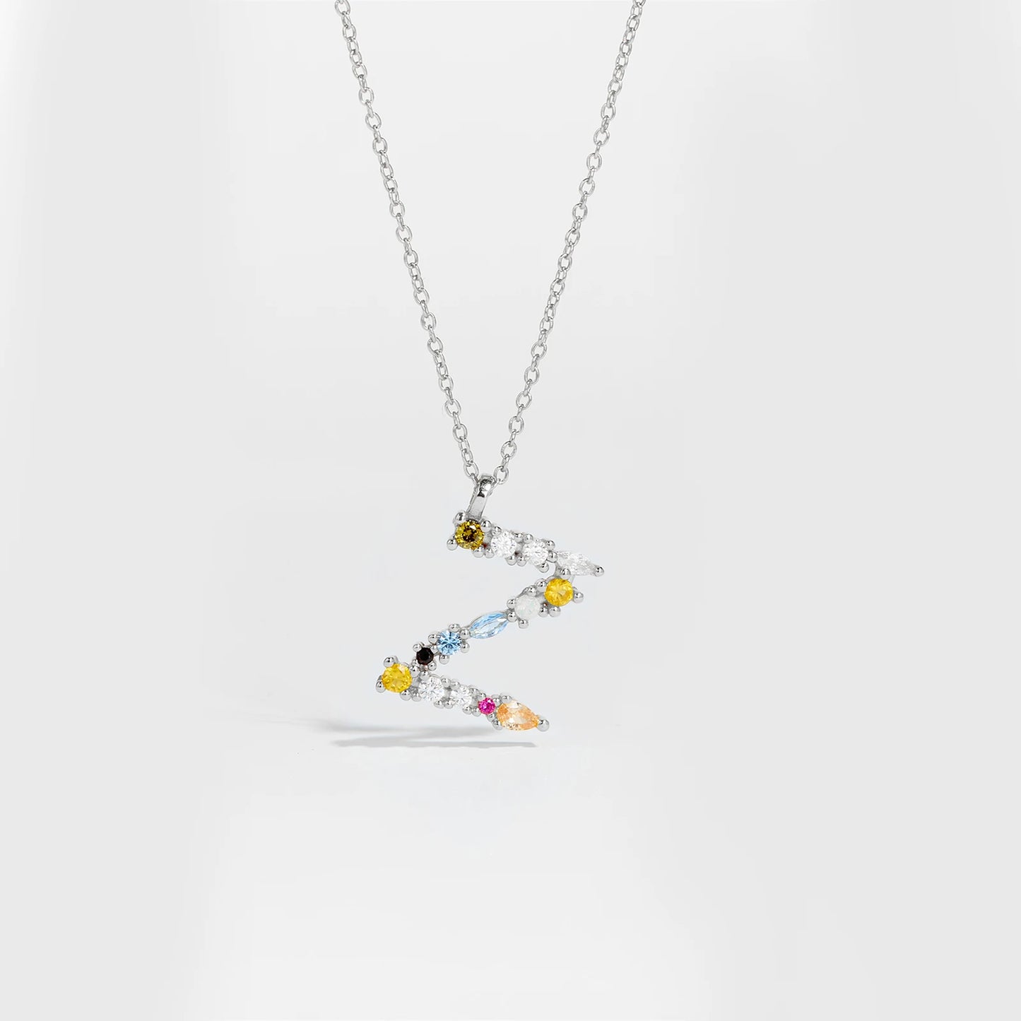 Zircon Letters Necklace