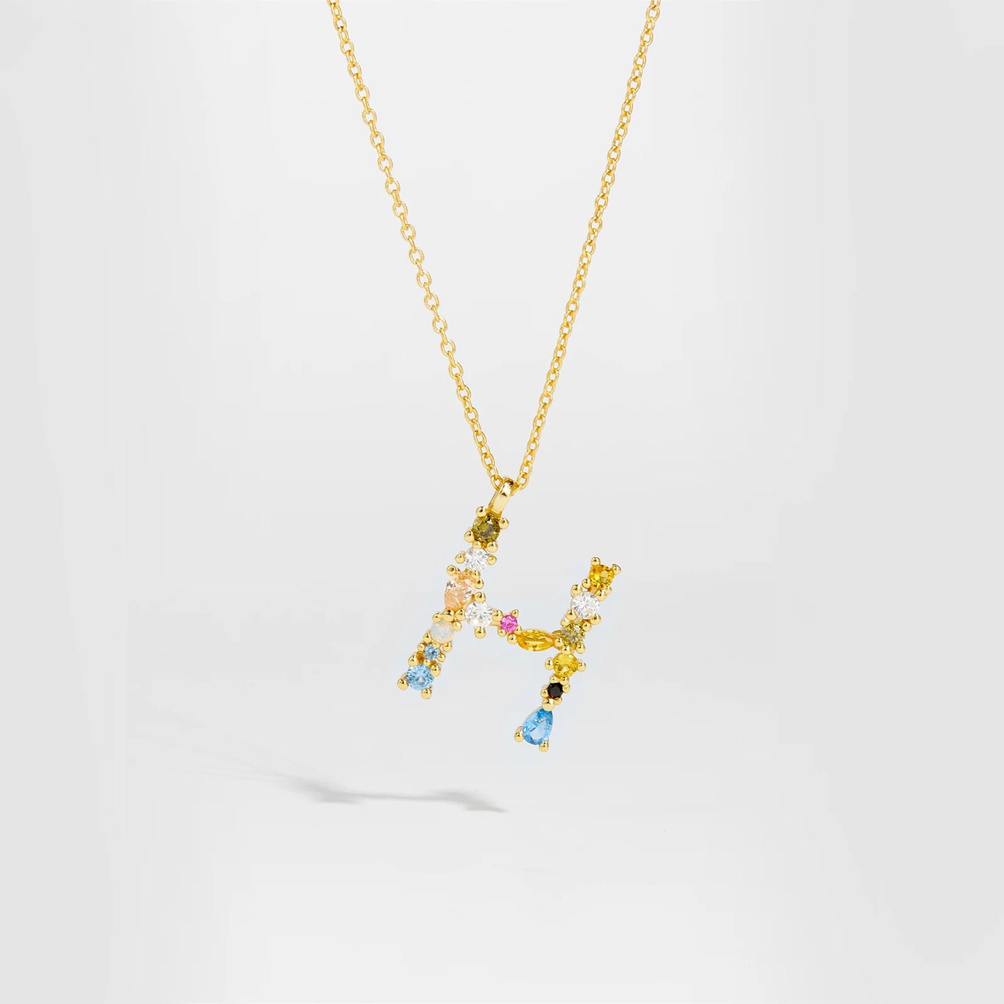 Zircon Letters Necklace