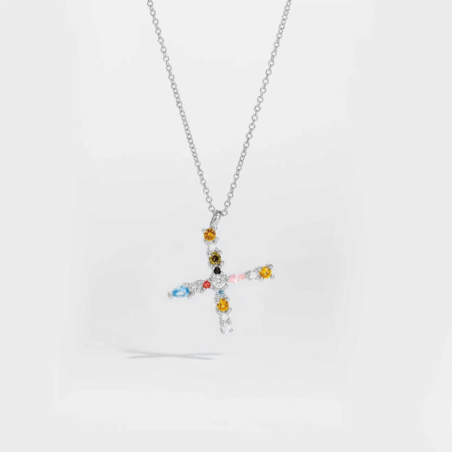 Zircon Letters Necklace