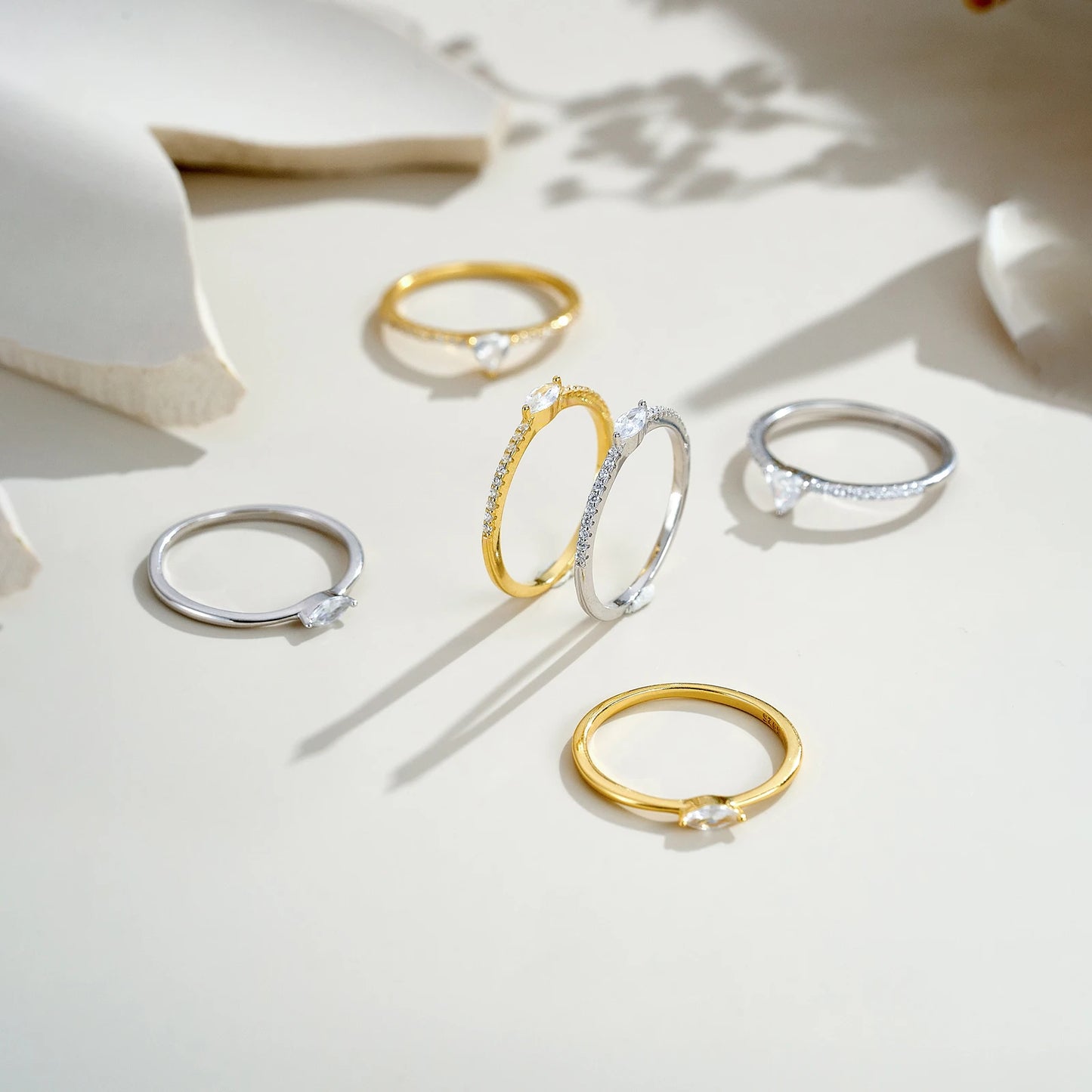 Marquise Triangle Ring