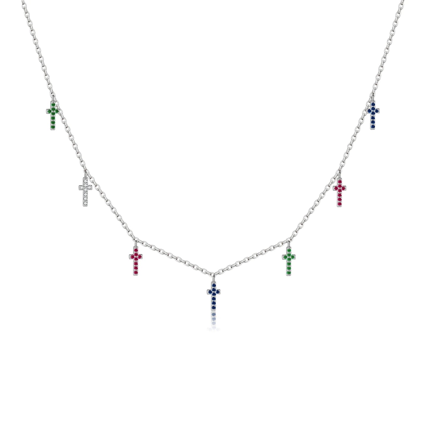 Colorful Cross Necklace