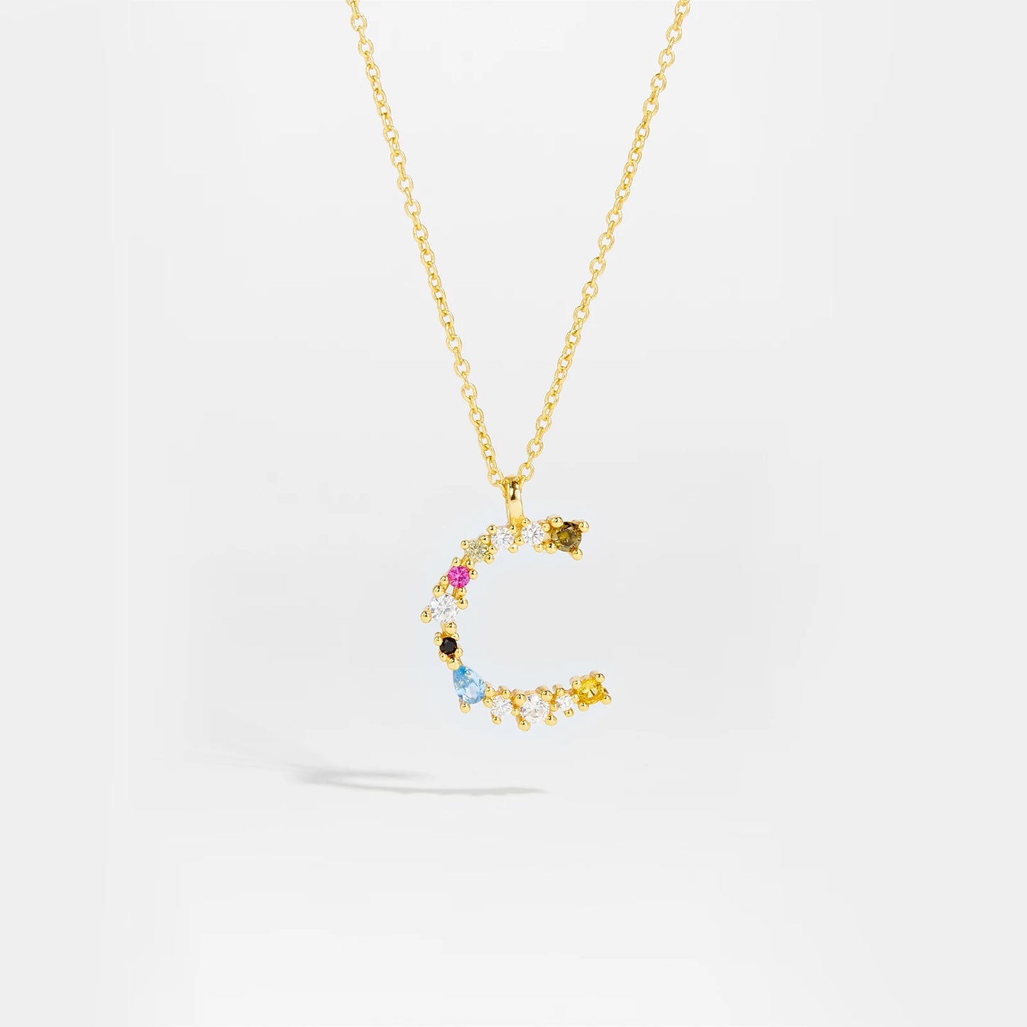 Zircon Letters Necklace